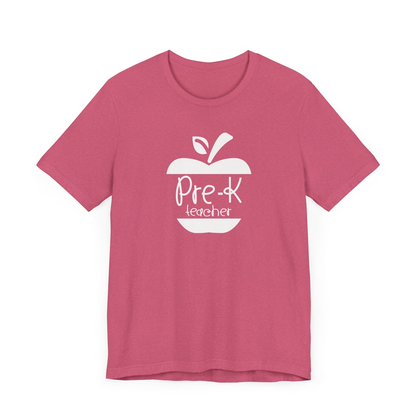 Custom Unisex Pre-K Teacher Apple Teacher T-Shirt