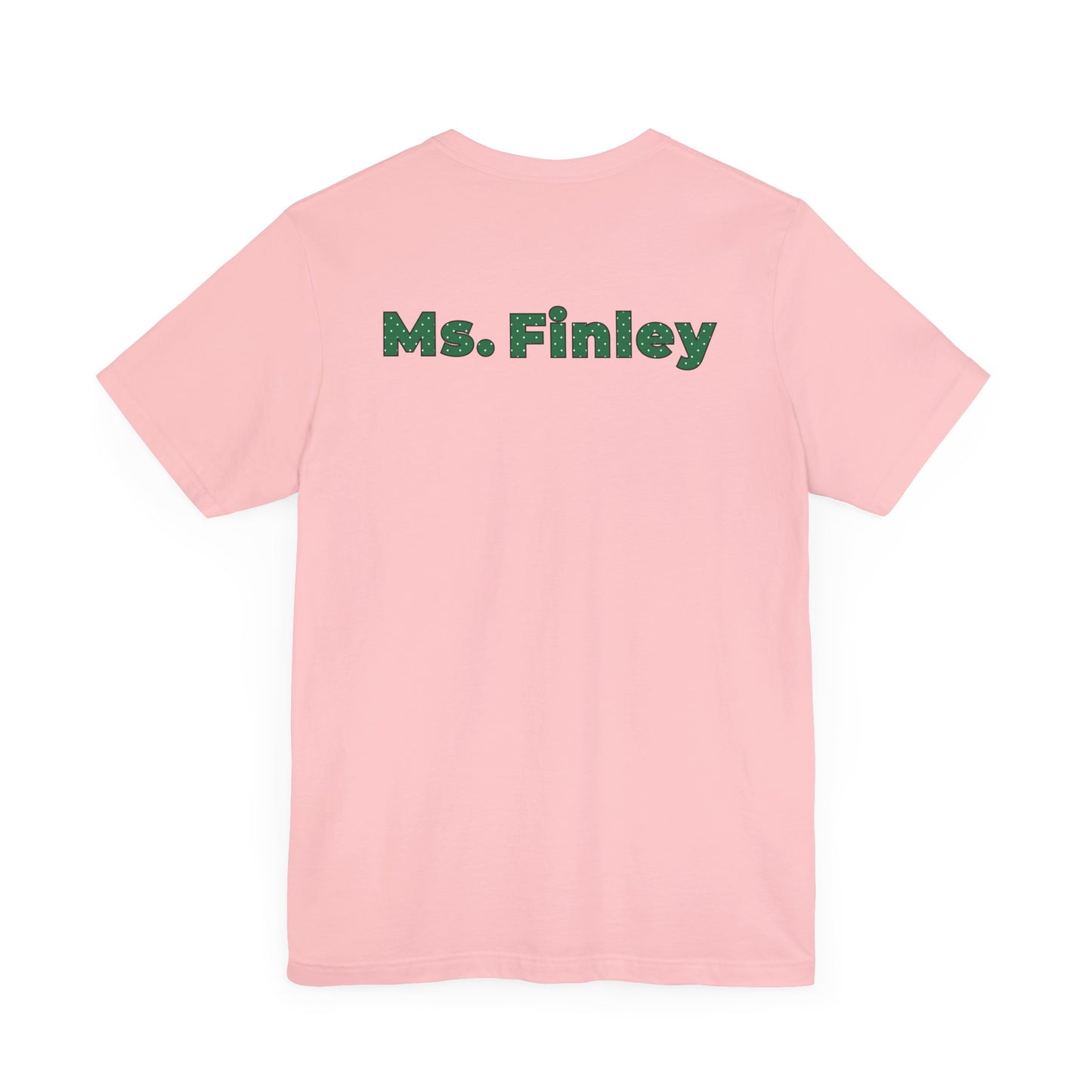 Custom Unisex Green Polka Dot Preschool Crew T-Shirt