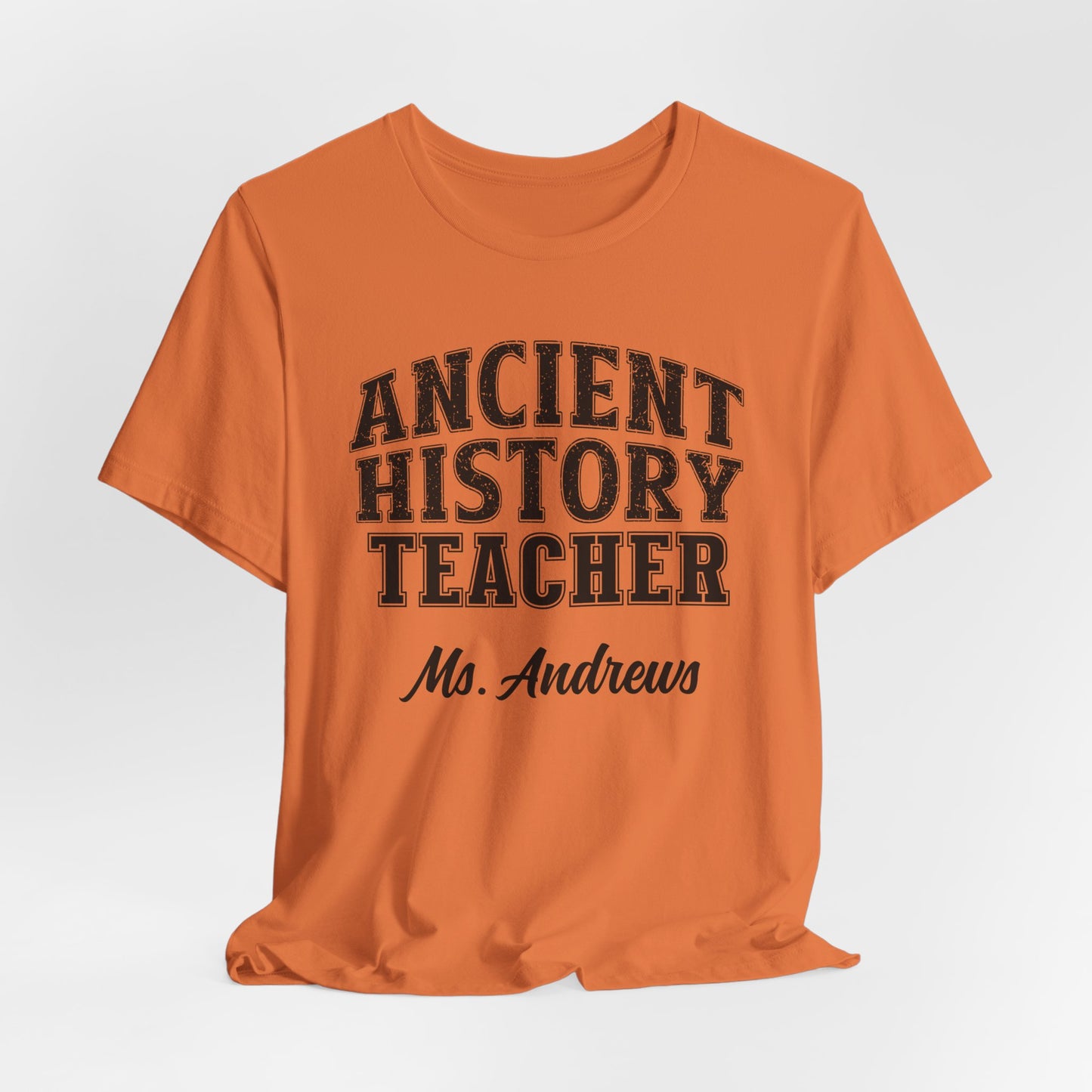 Custom Unisex Ancient History Teacher T-Shirt