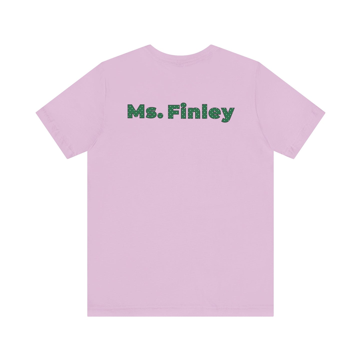 Custom Unisex Green Polka Dot Preschool Crew T-Shirt