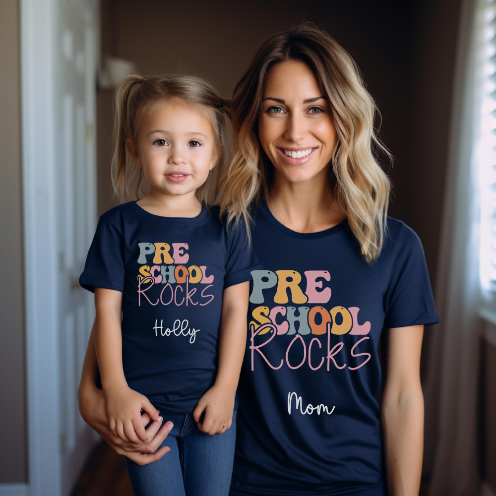 Custom Unisex Adult PreSchool Rocks T-Shirt