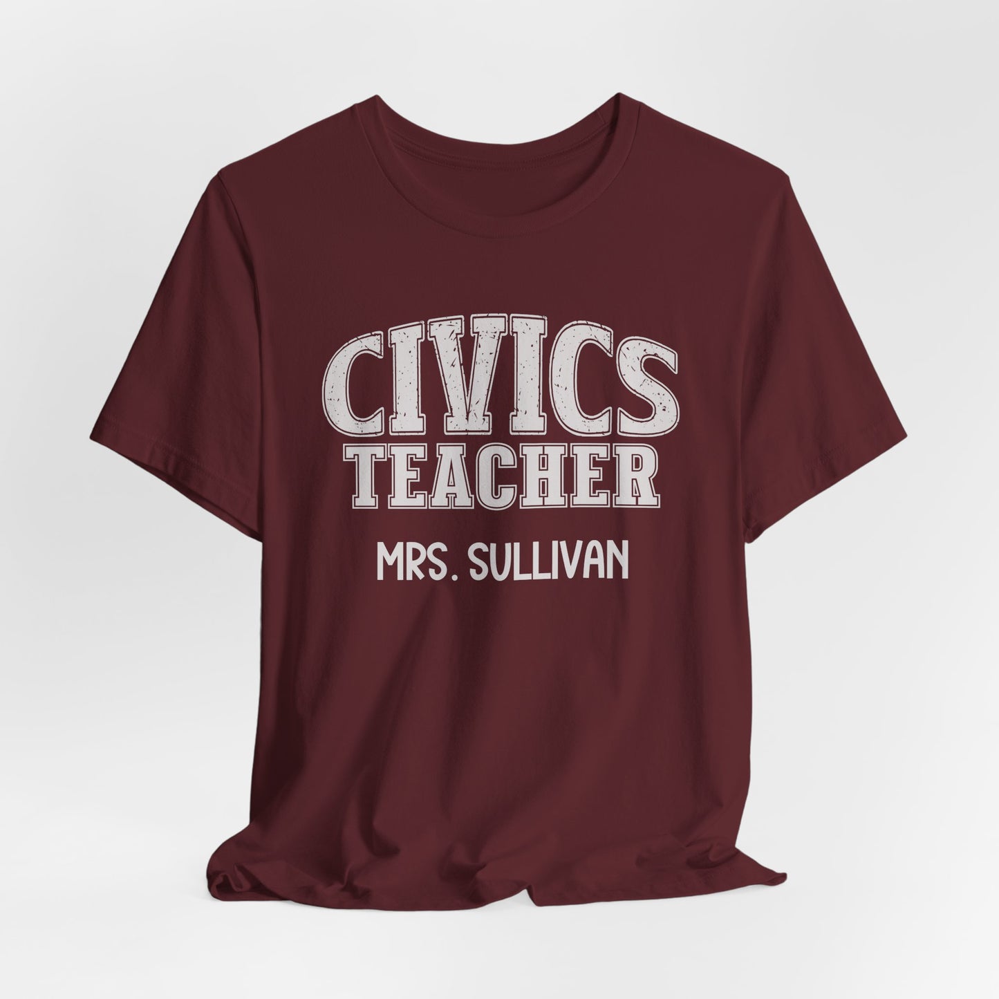 Custom Unisex Civics Teacher T-Shirt