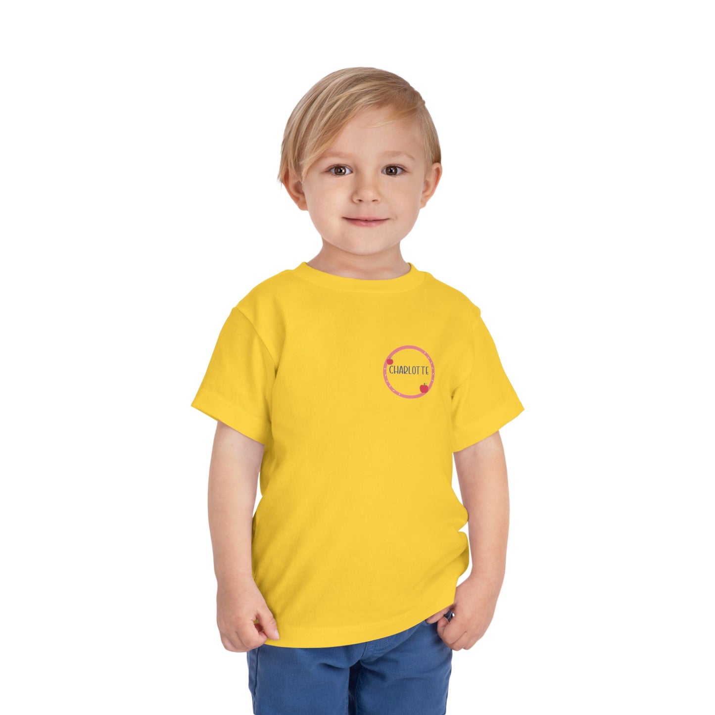 Custom Apple Circle Toddler T-Shirt