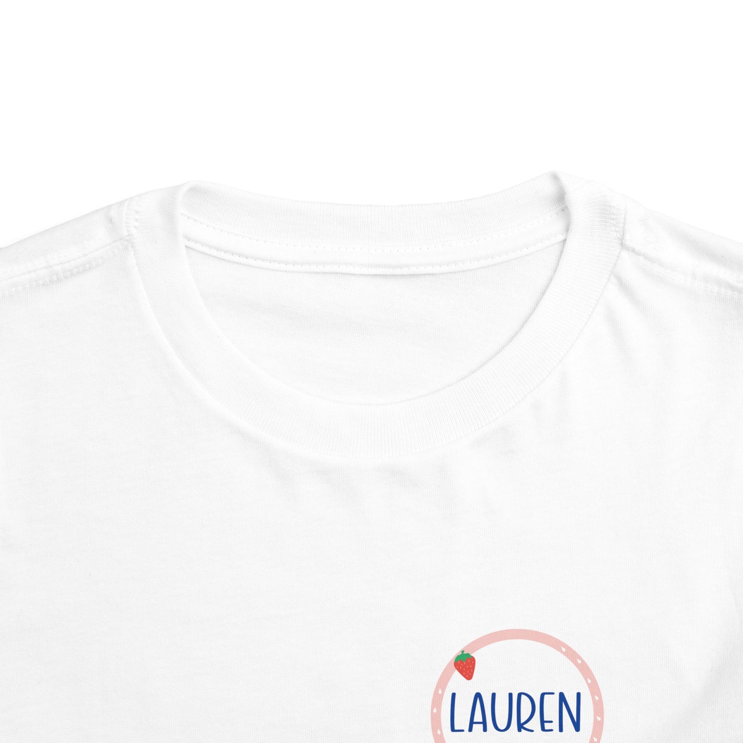 Custom Strawberry Circle Toddler T-Shirt