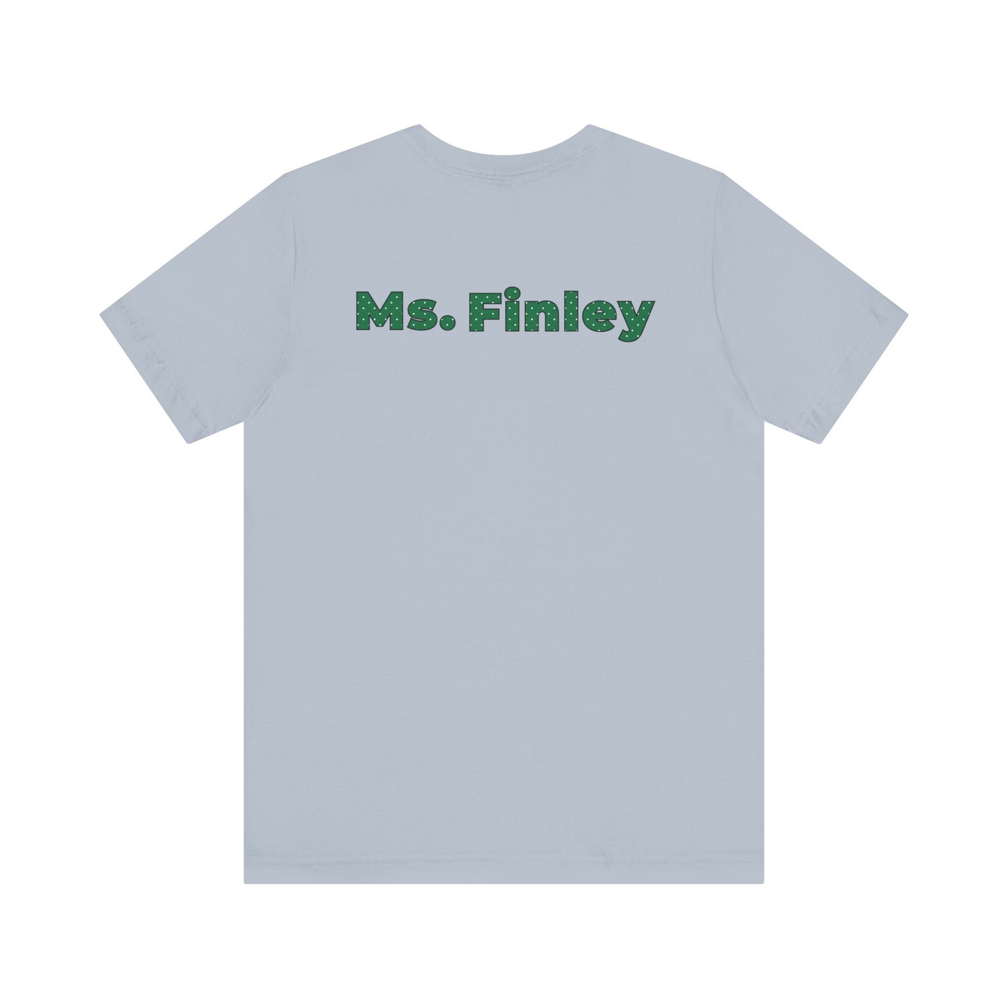 Custom Unisex Green Polka Dot Preschool Crew T-Shirt