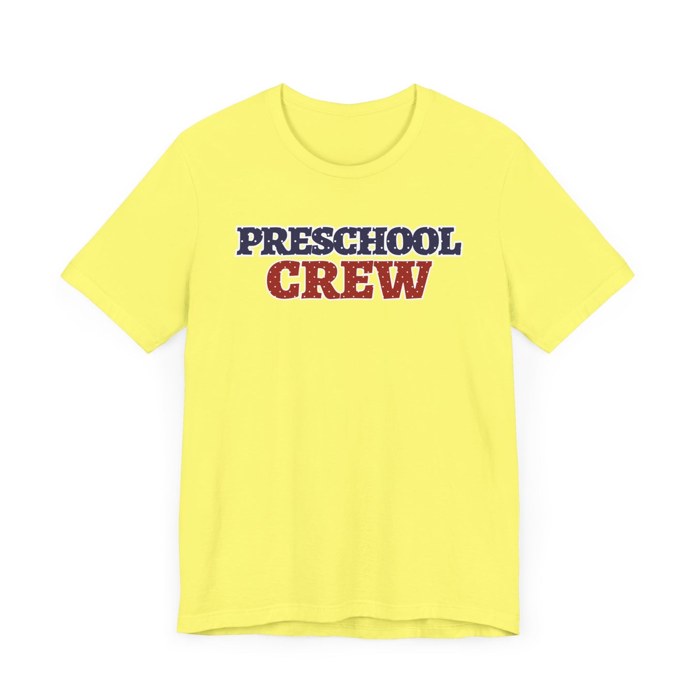 Custom Unisex Polka Dot Preschool Crew T-Shirt