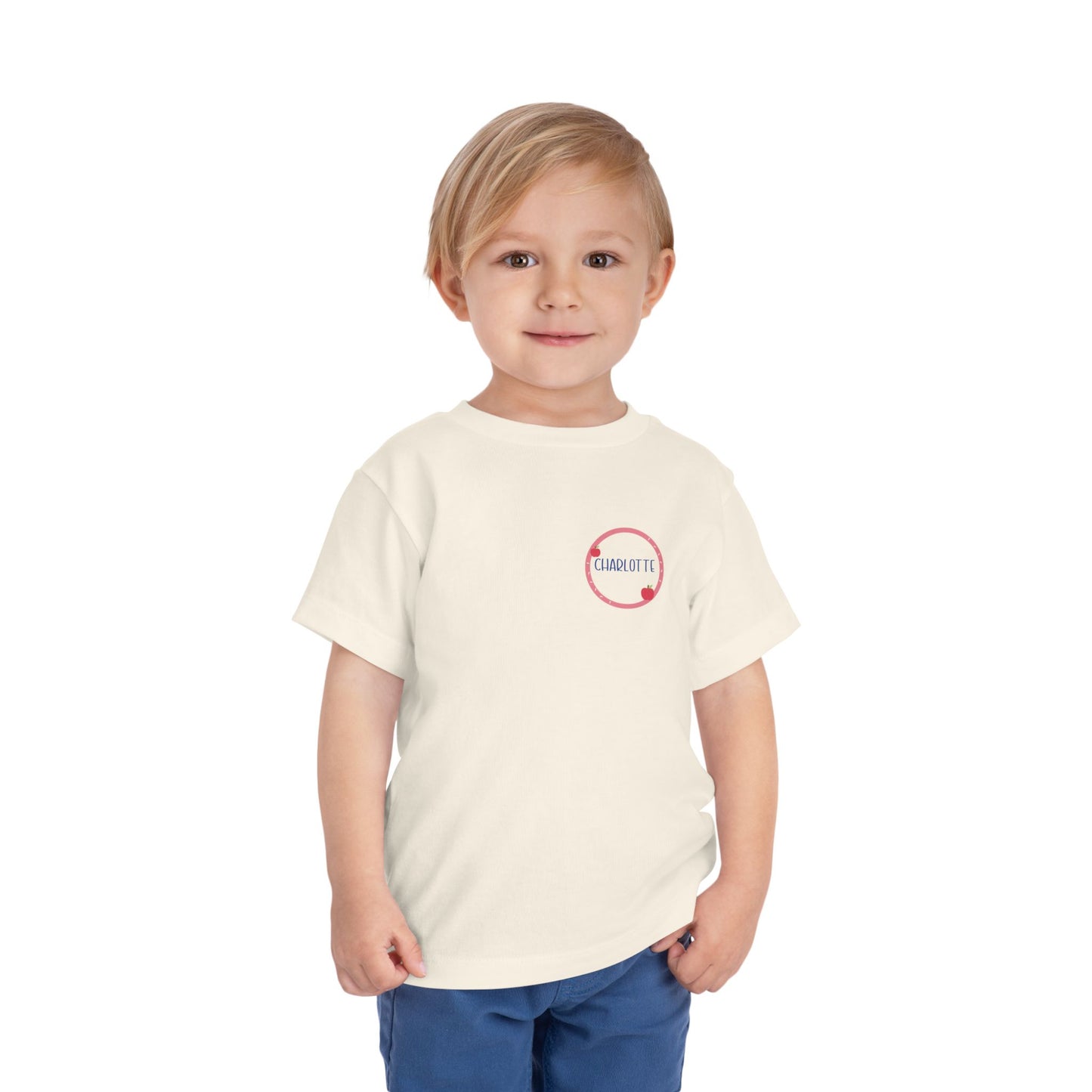 Custom Apple Circle Toddler T-Shirt