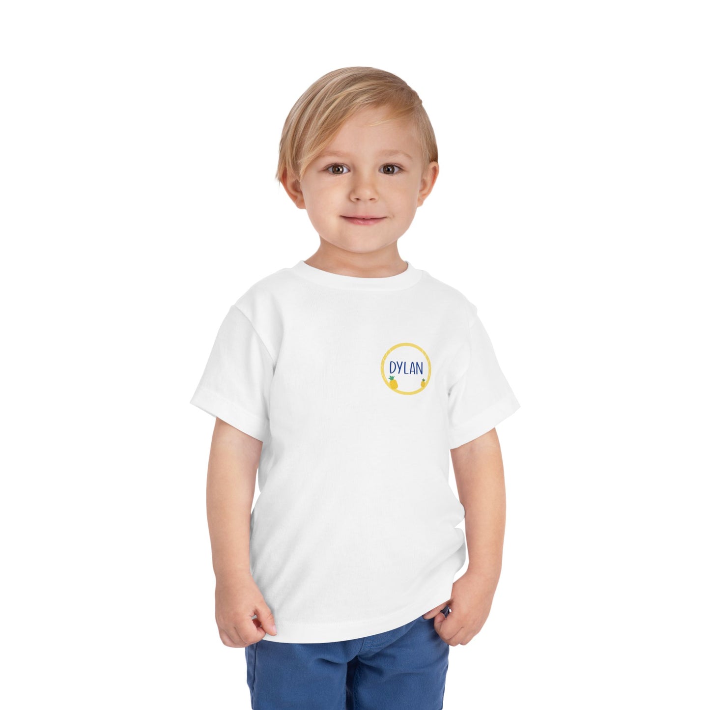 Custom Pineapple Circle Toddler T-Shirt