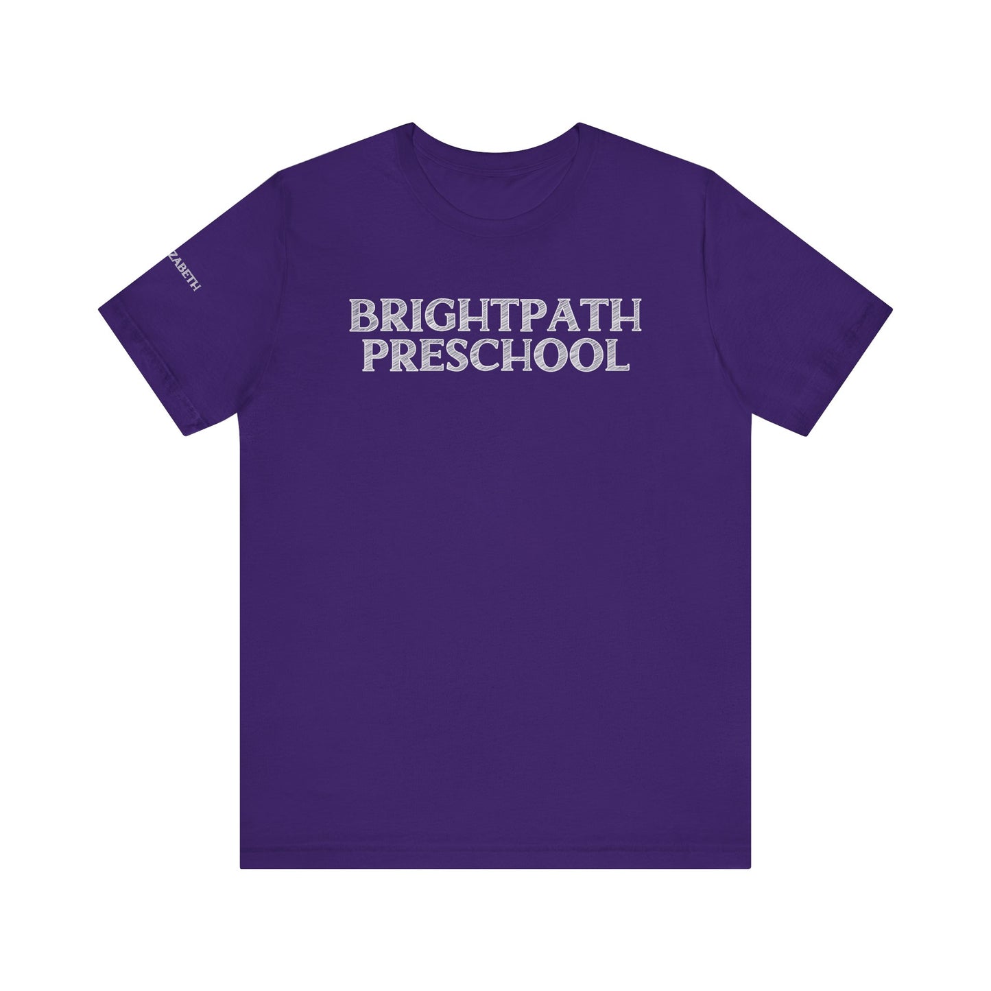 Custom Unisex Shaded School Name T-Shirt