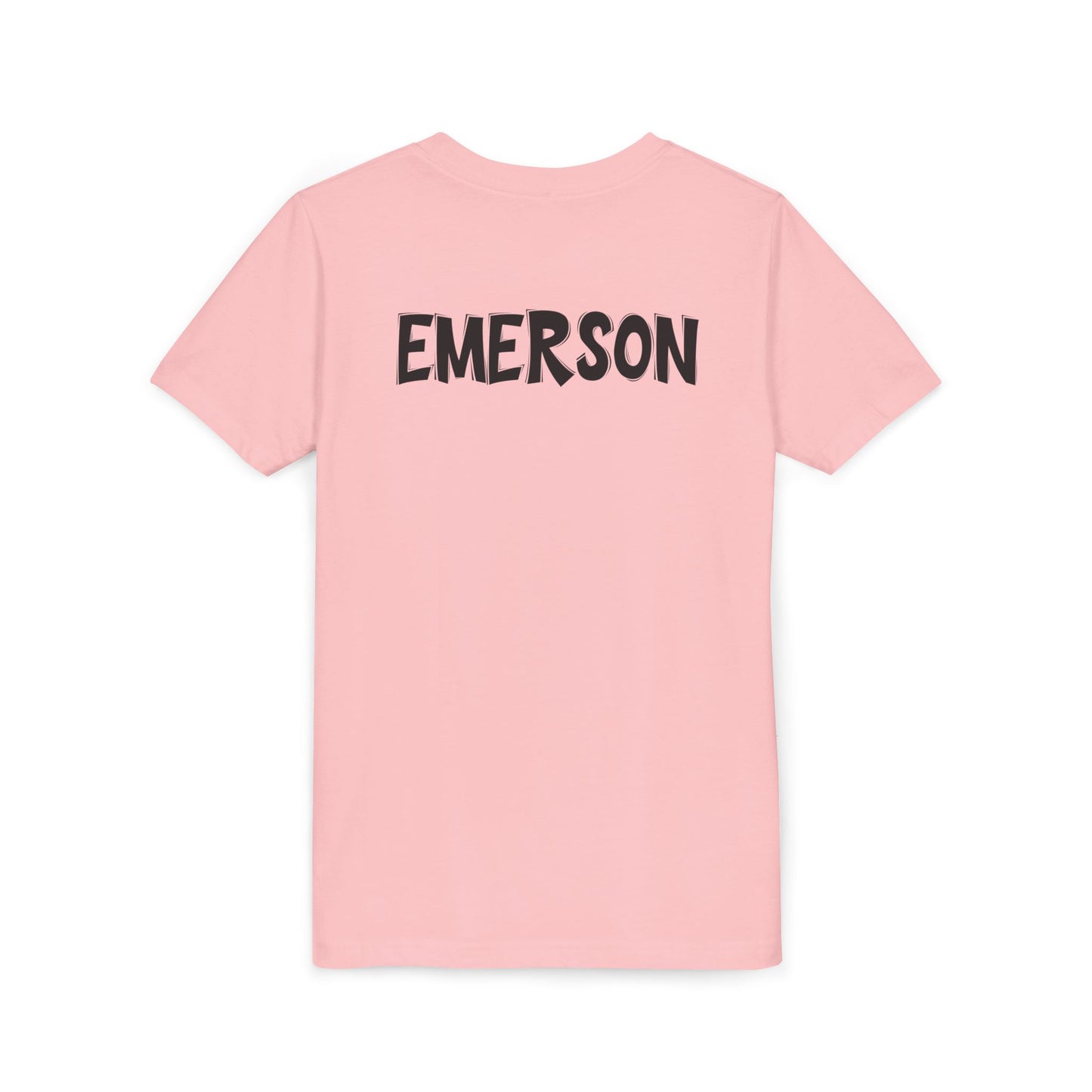 Custom School Name Bold Outlined Youth T-Shirt