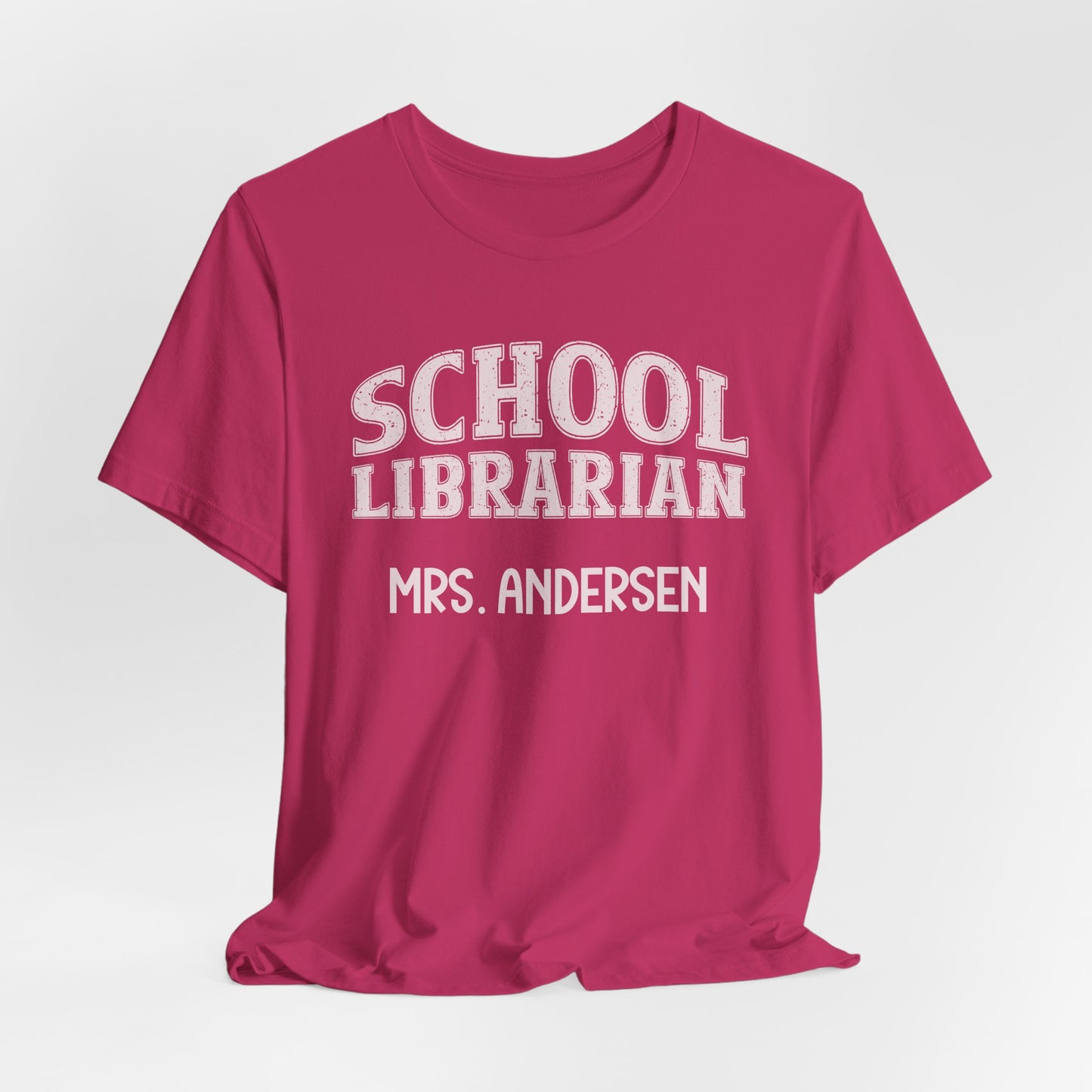 Custom Unisex School Librarian T-Shirt