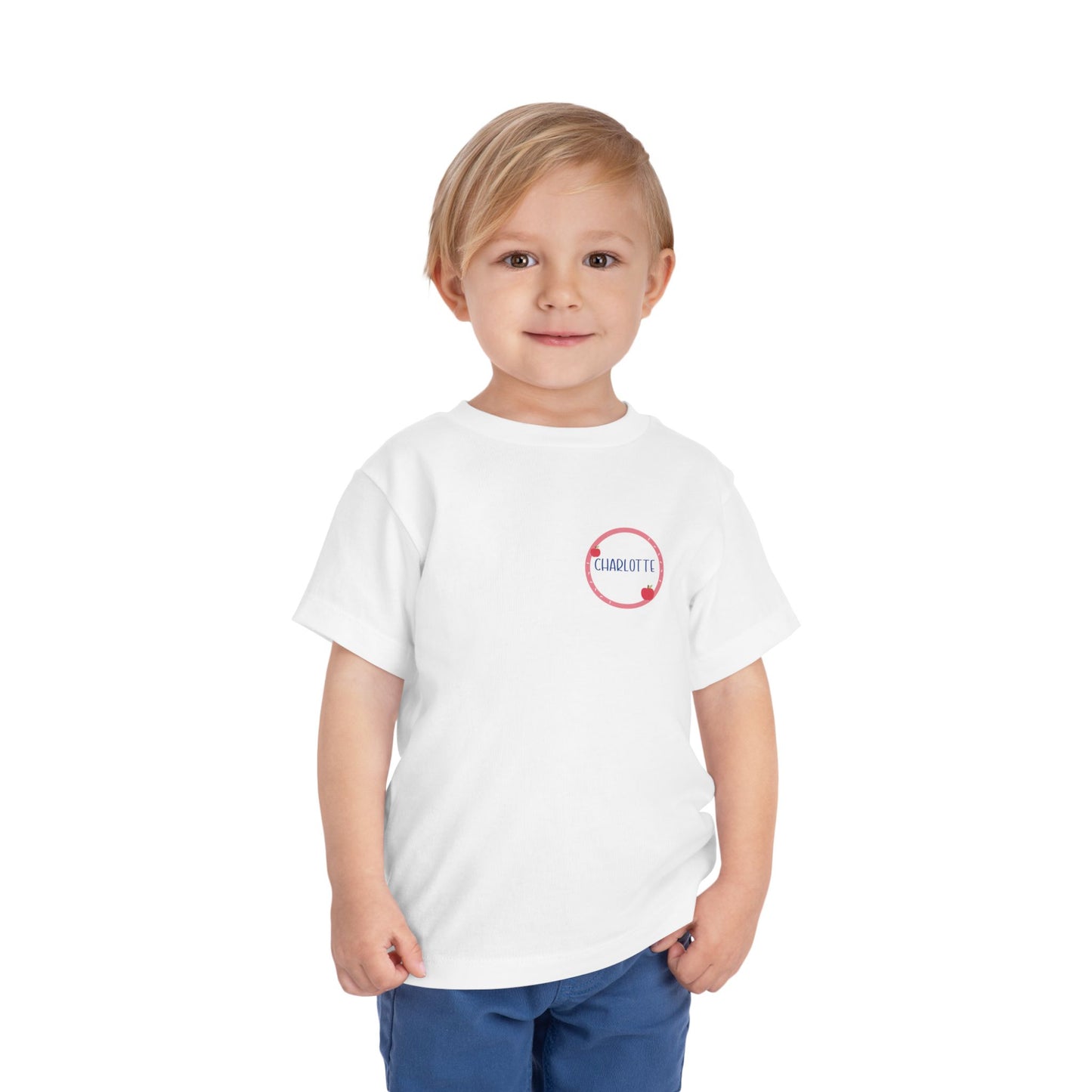 Custom Apple Circle Toddler T-Shirt