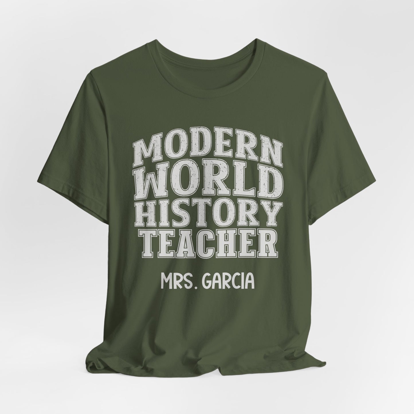 Custom Unisex Modern World History Teacher T-Shirt