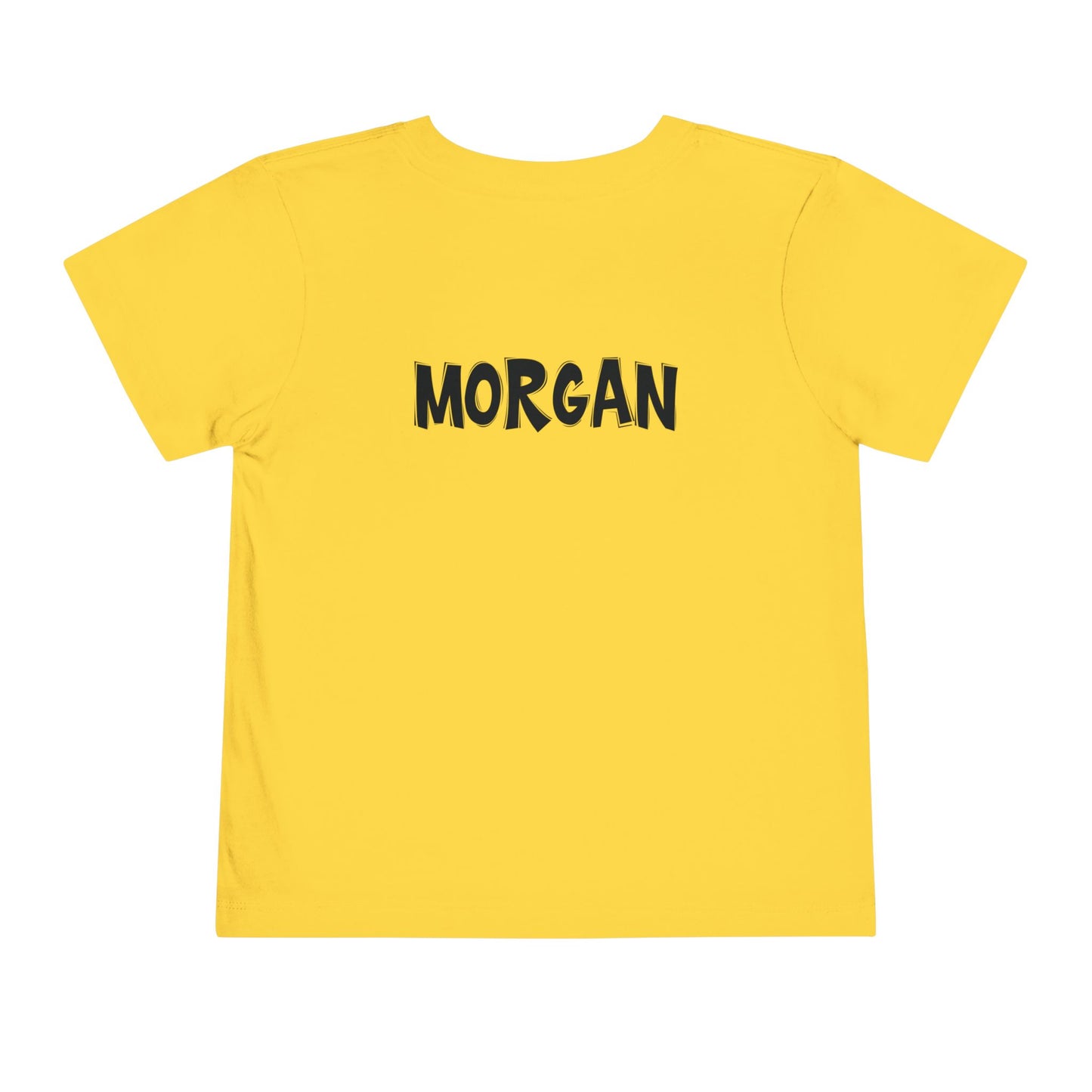 Custom School Name Toddler Bold Outlined T-Shirt