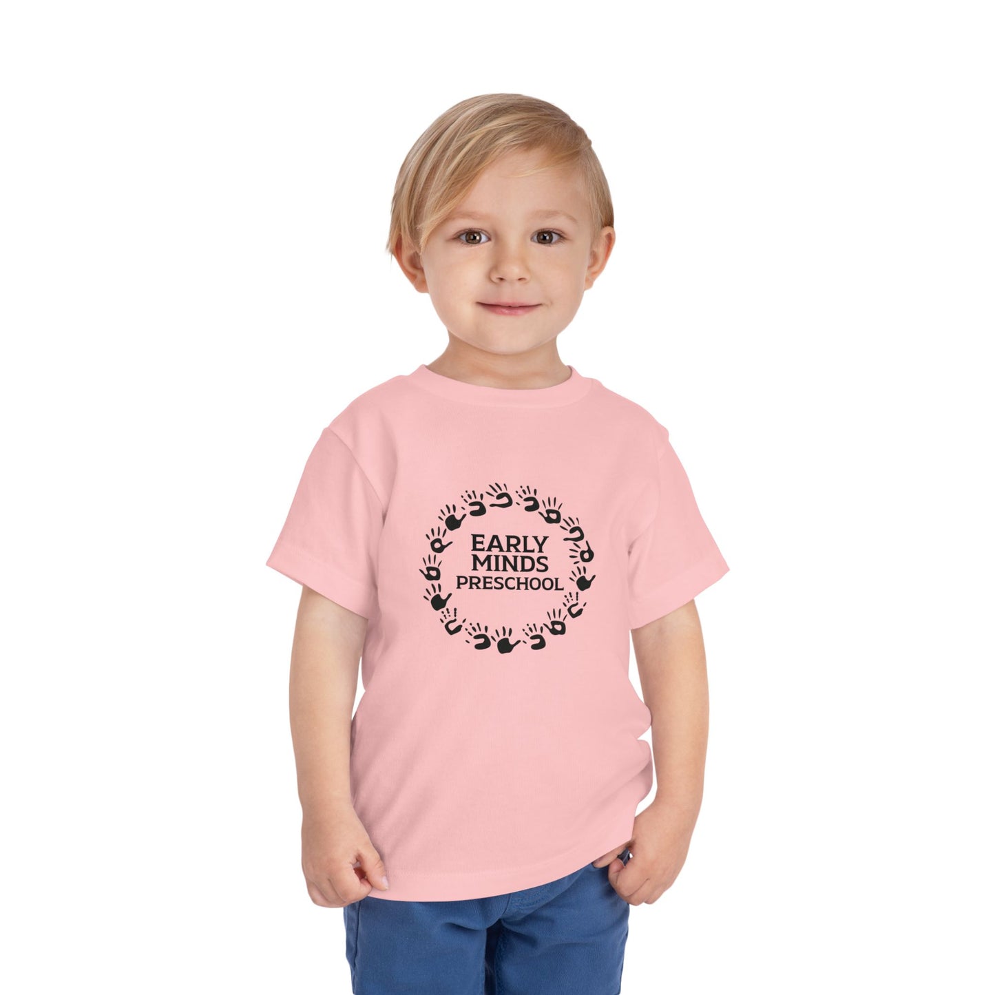Custom Circle Handprints Toddler T-Shirt