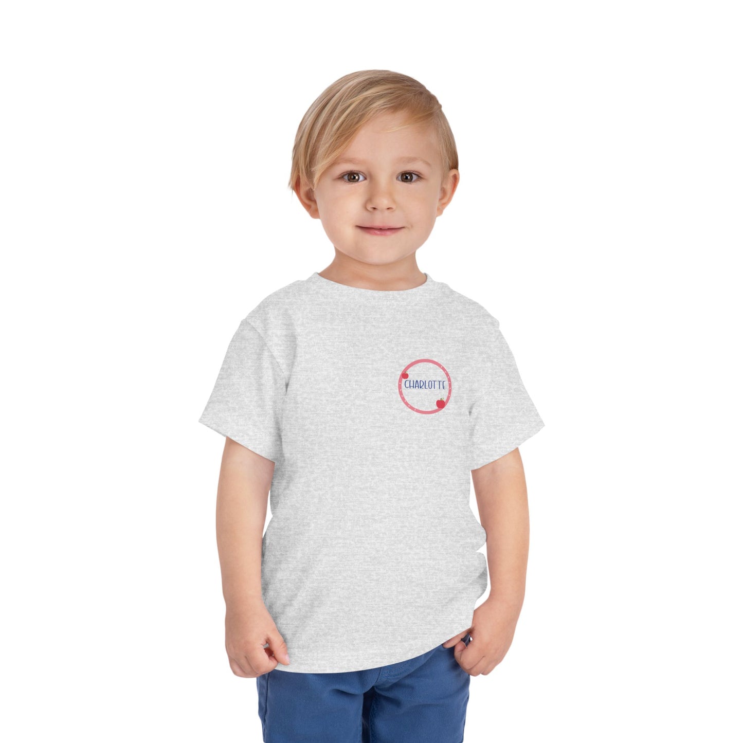 Custom Apple Circle Toddler T-Shirt
