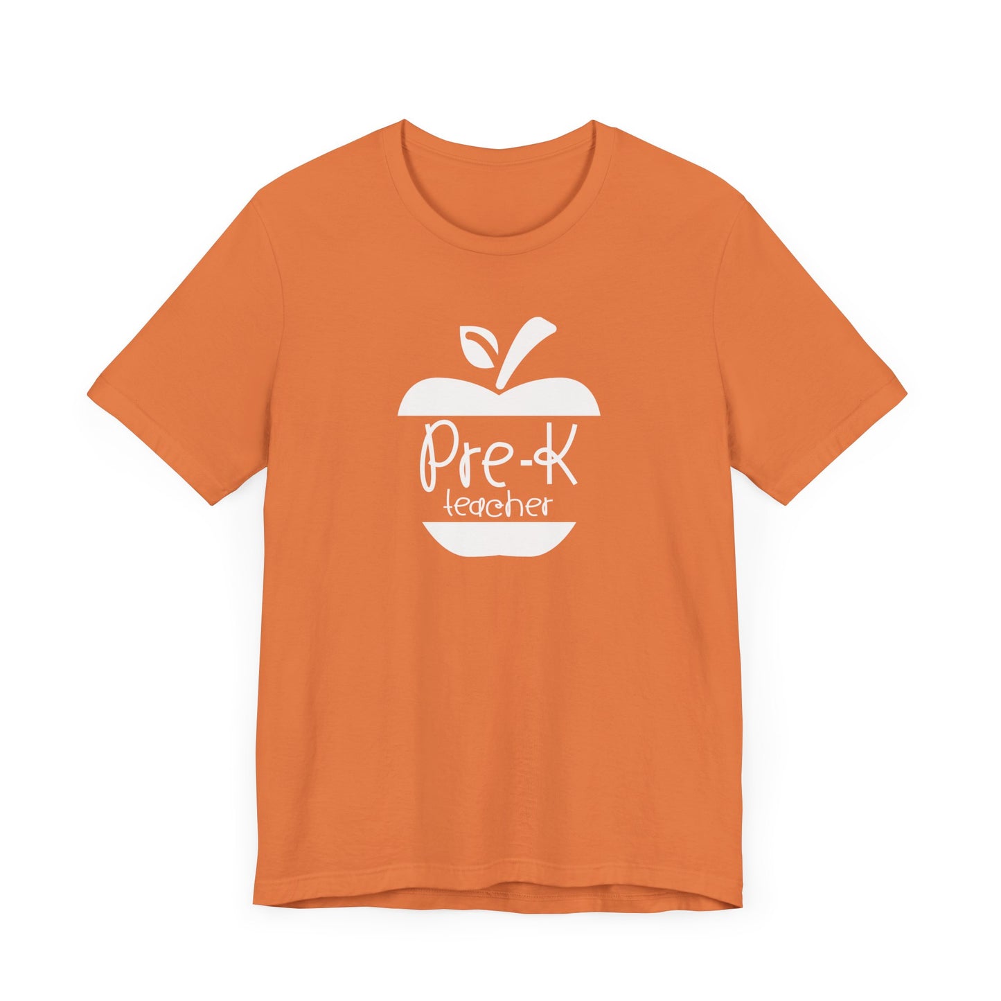 Custom Unisex Pre-K Teacher Apple Teacher T-Shirt