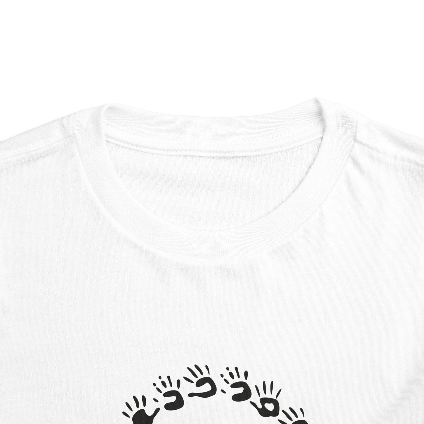 Custom Circle Handprints Toddler T-Shirt