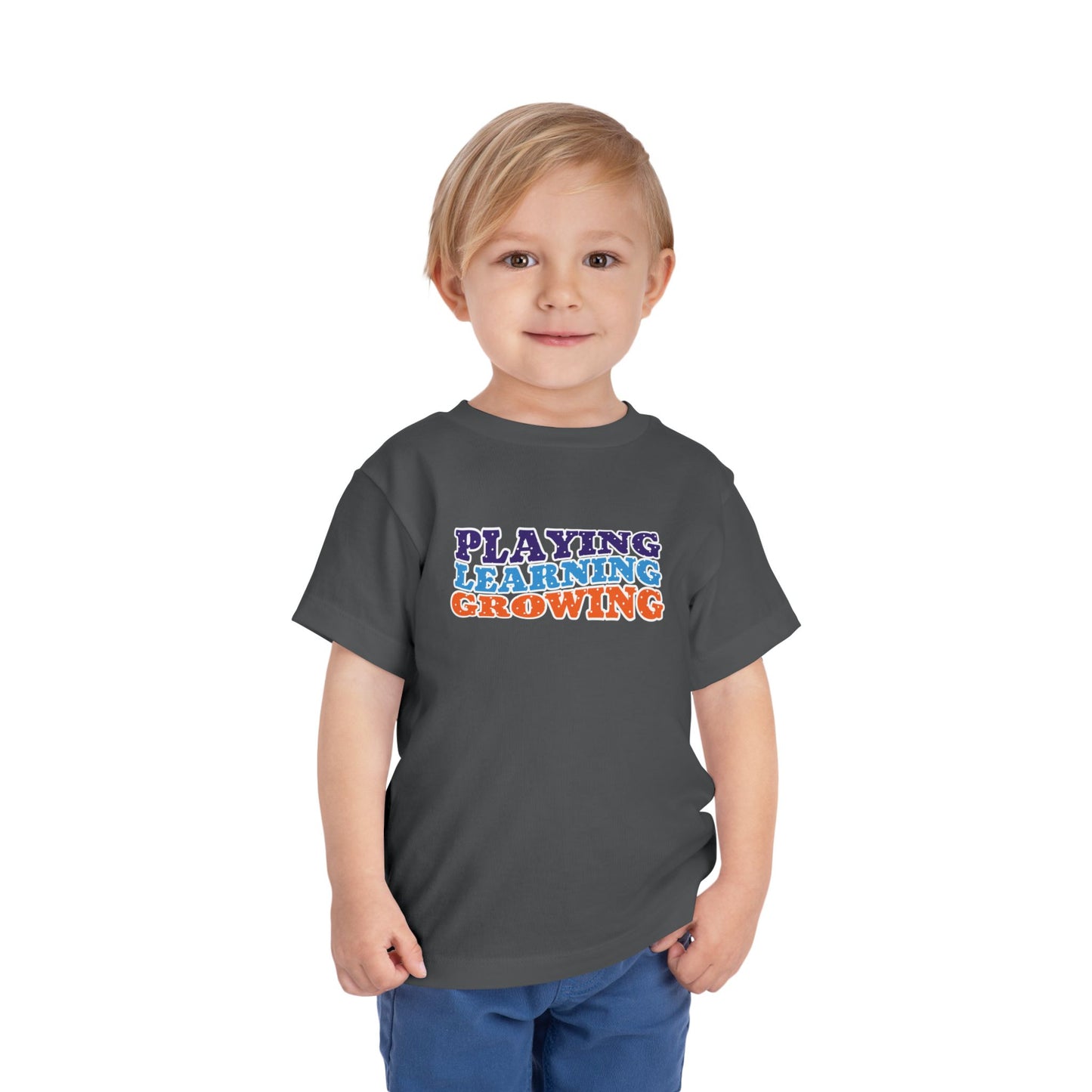 Custom Playing Learning Growing Toddler T-Shirt