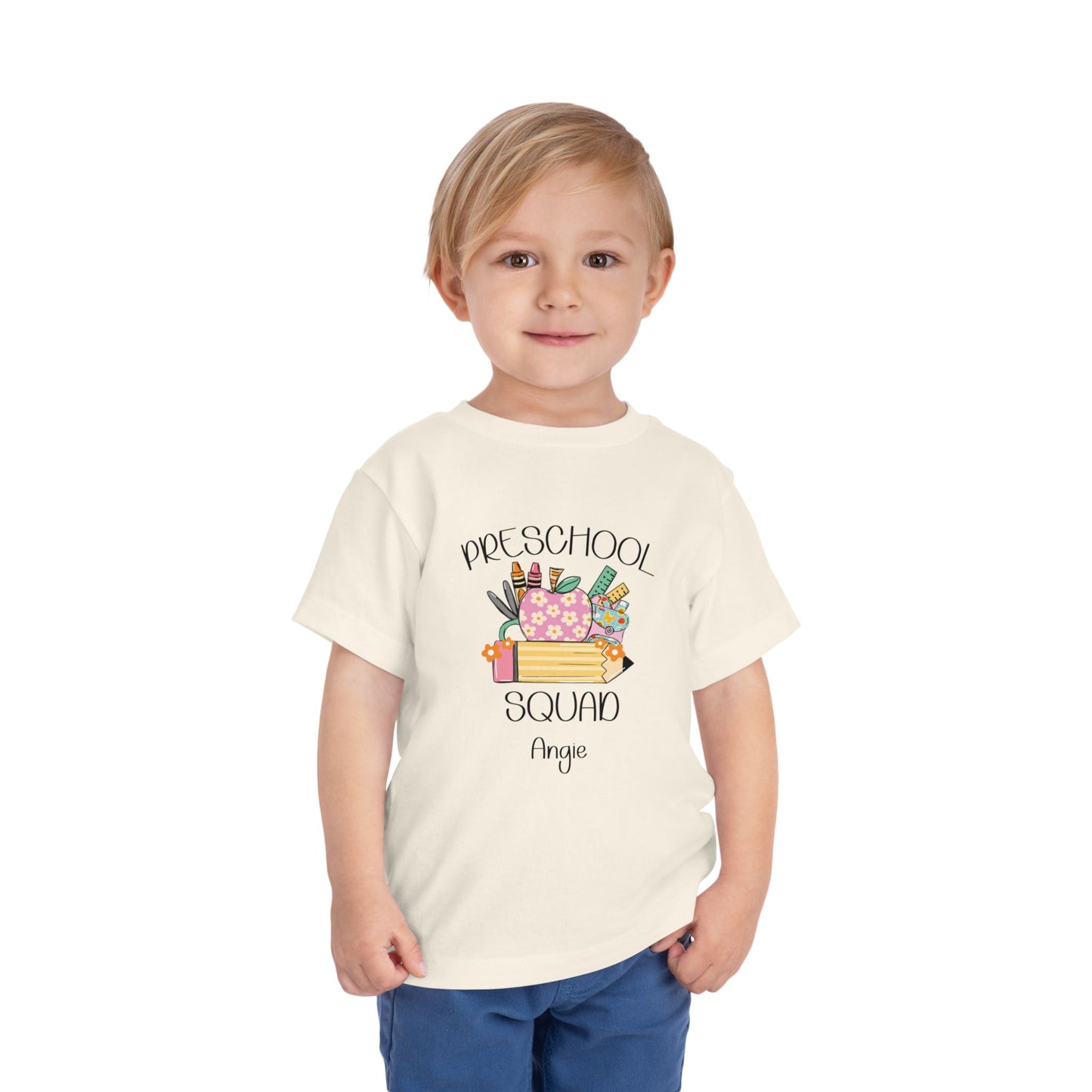 Custom Preschool Squad Toddler T-Shirt