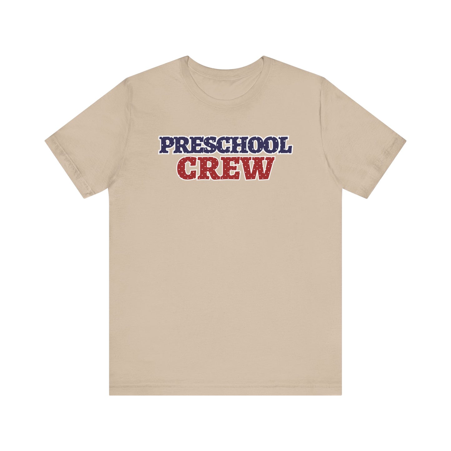 Custom Unisex Polka Dot Preschool Crew T-Shirt