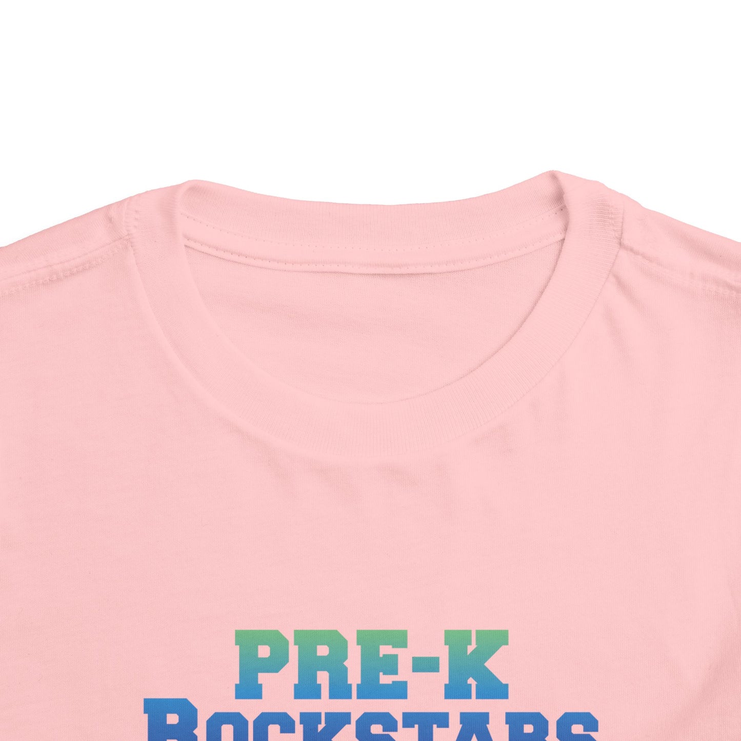 Custom Green-Blue Pre-K Rockstars Toddler T-Shirt