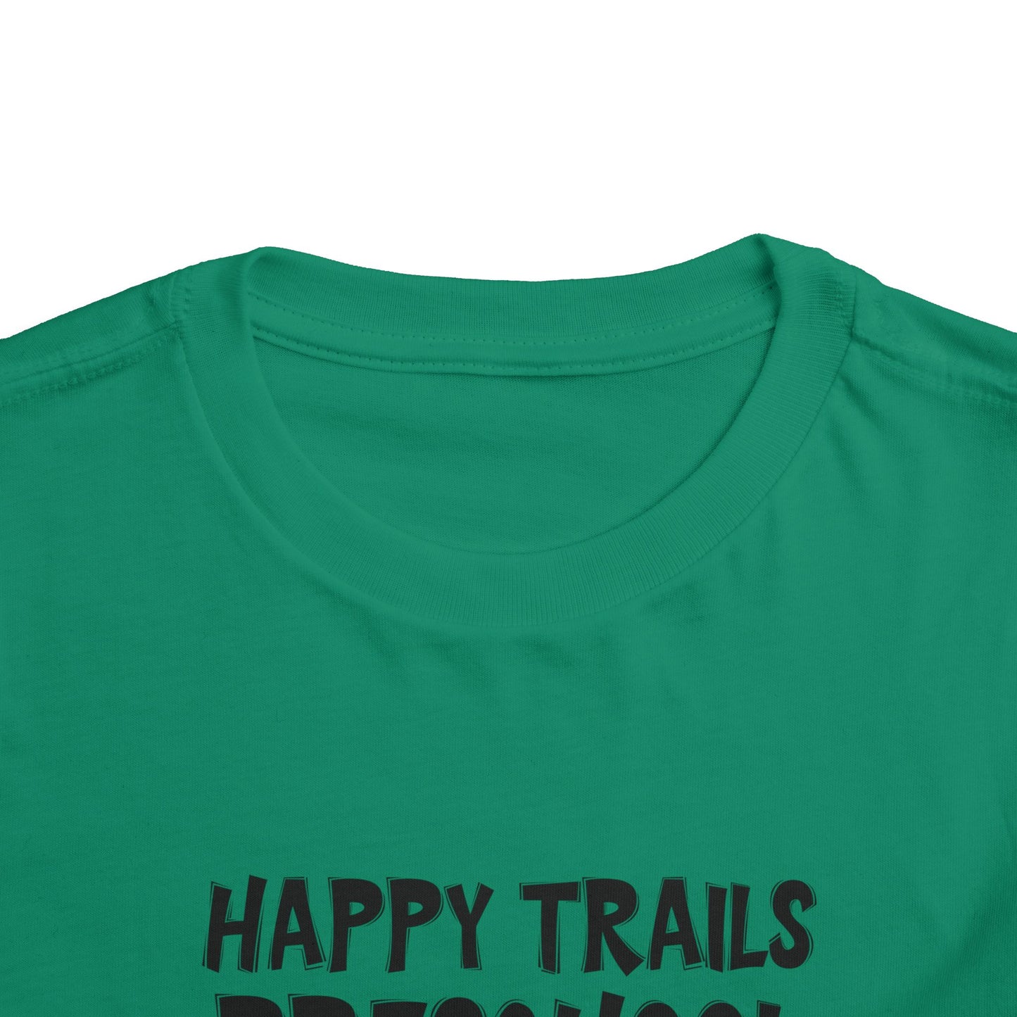 Custom School Name Toddler Bold Outlined T-Shirt