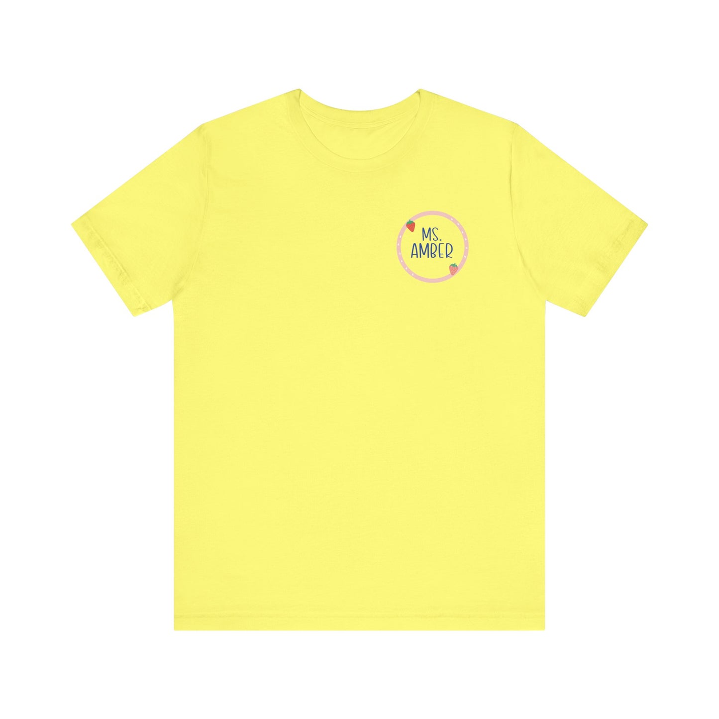 Custom Unisex Stawberry Circle T-Shirt