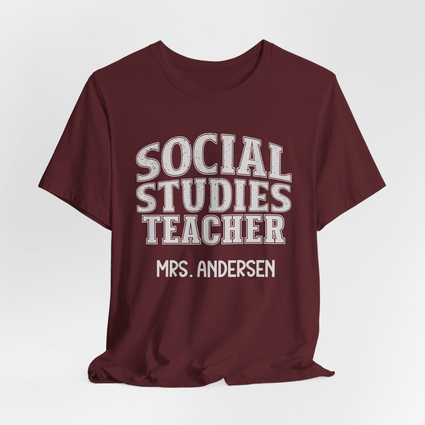 Custom Unisex Social Studies Teacher T-Shirt