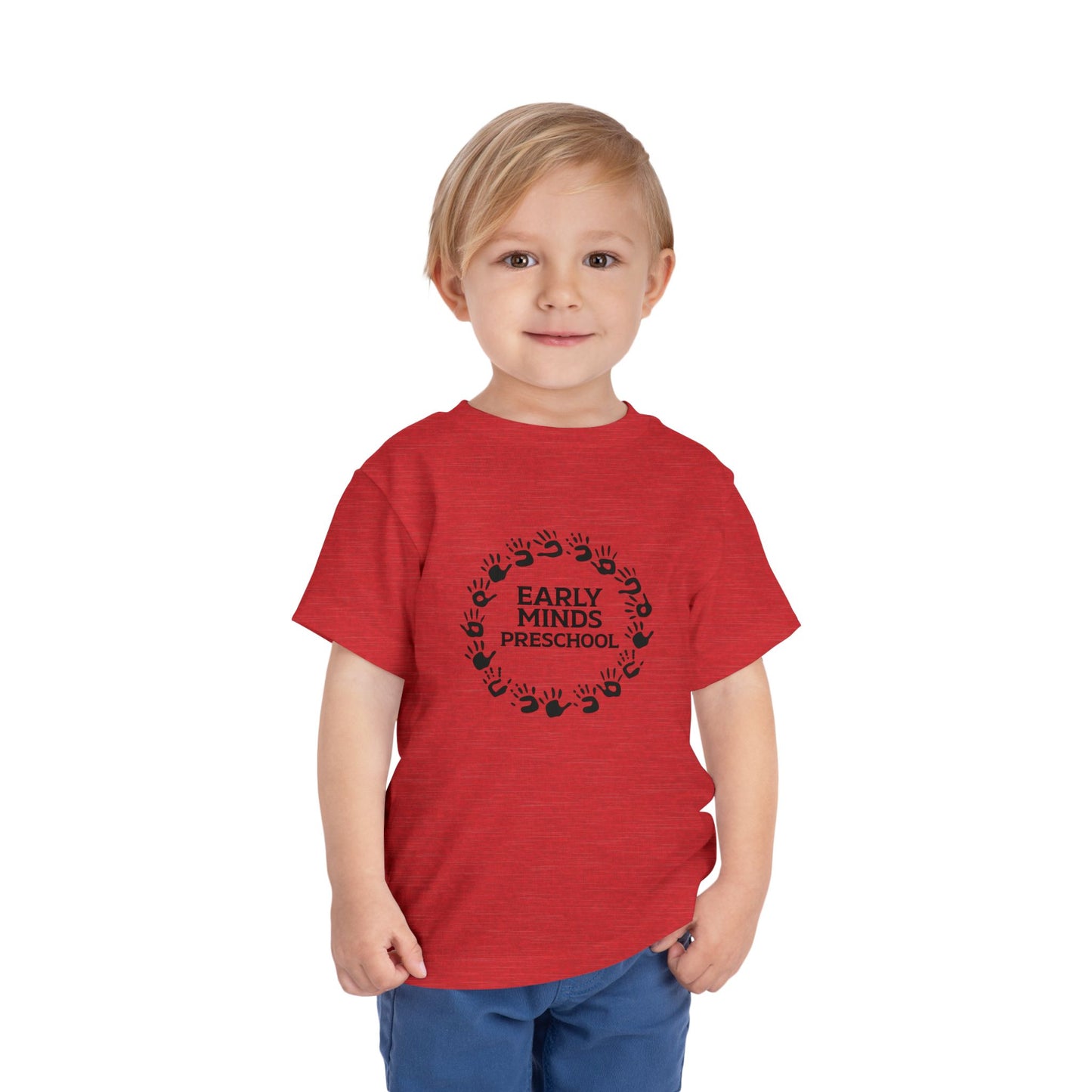 Custom Circle Handprints Toddler T-Shirt