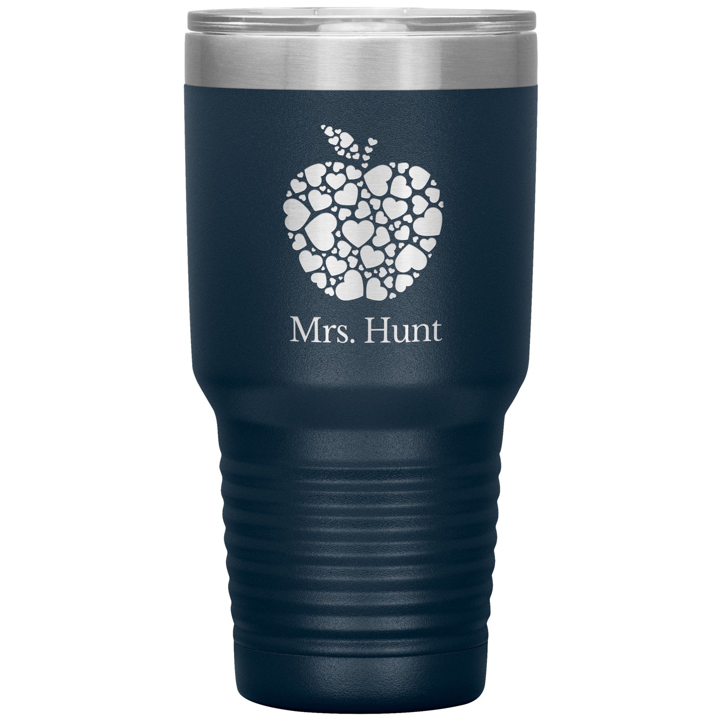 Custom Apple Heart 30oz Travel Tumbler