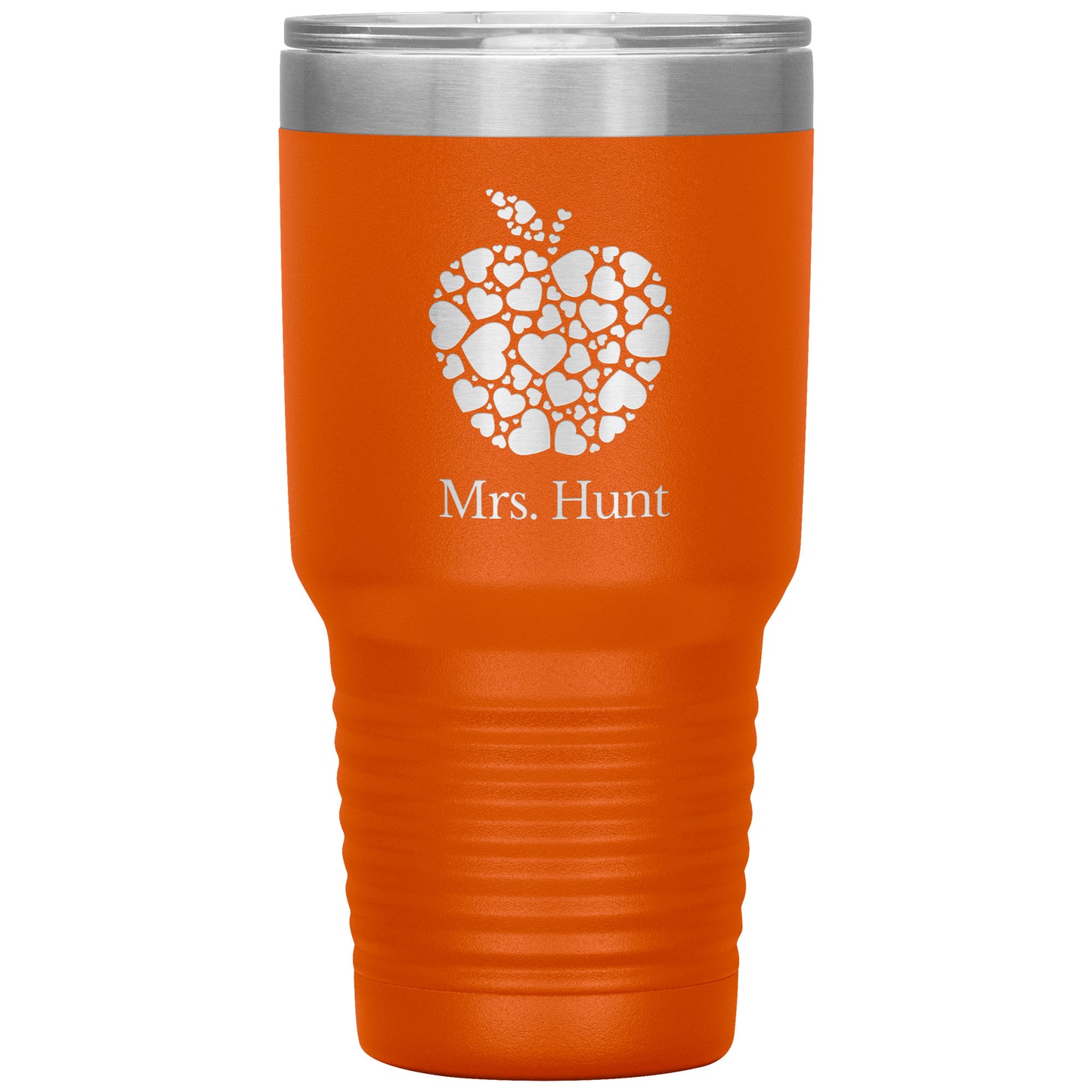 Custom Apple Heart 30oz Travel Tumbler