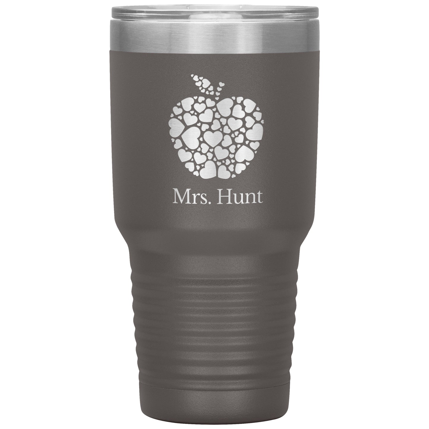 Custom Apple Heart 30oz Travel Tumbler