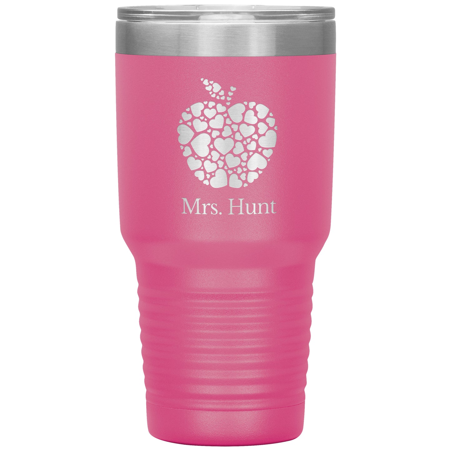 Custom Apple Heart 30oz Travel Tumbler