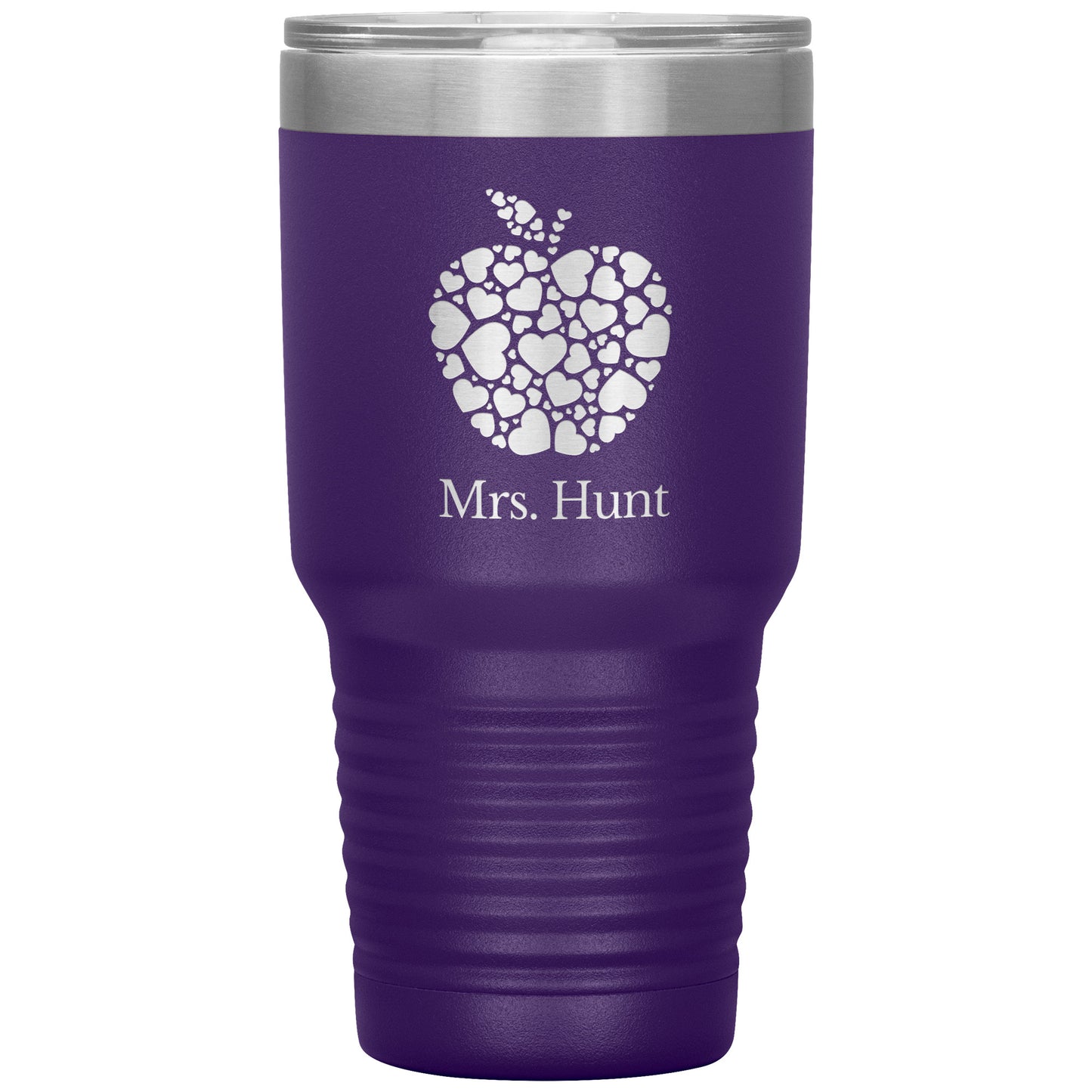 Custom Apple Heart 30oz Travel Tumbler