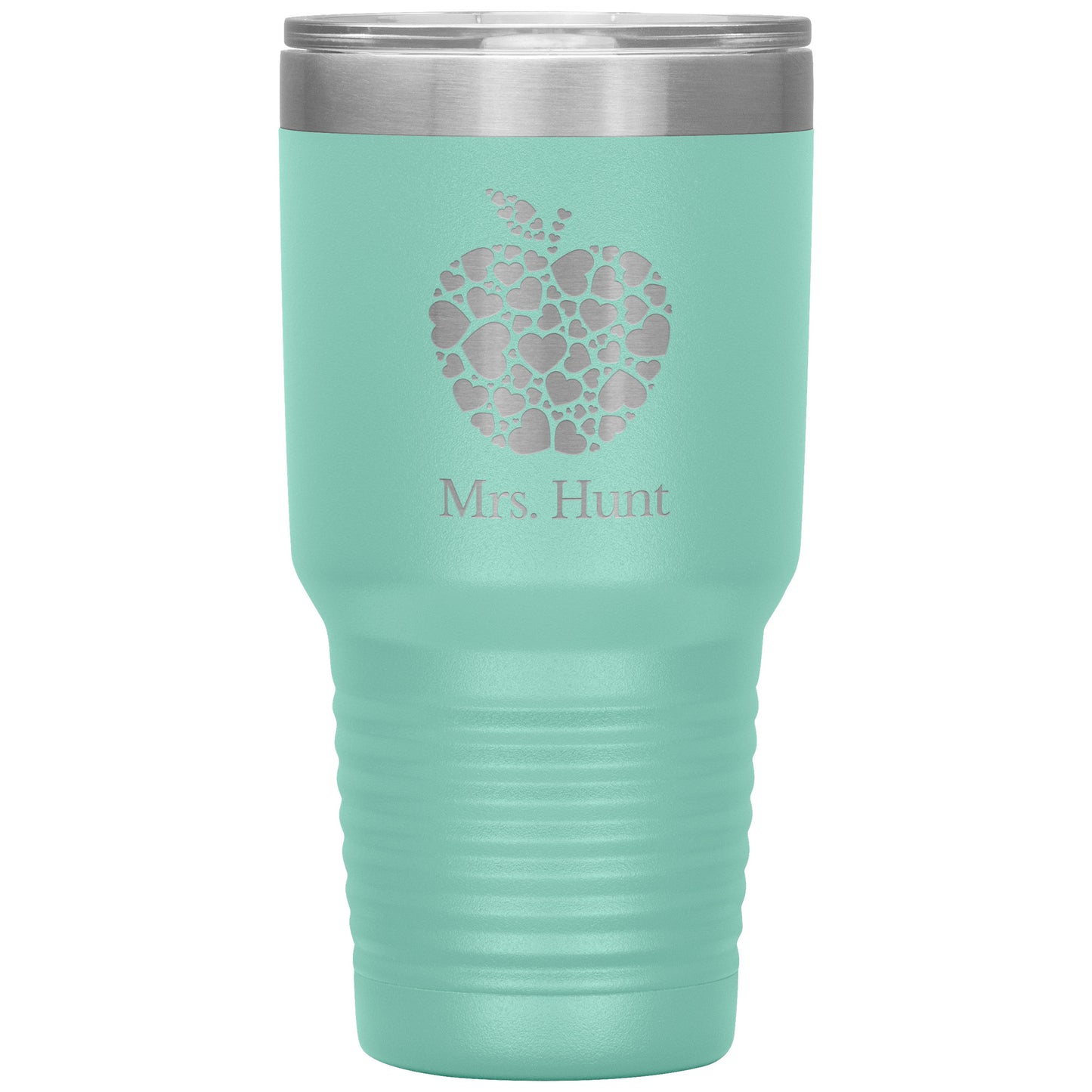 Custom Apple Heart 30oz Travel Tumbler