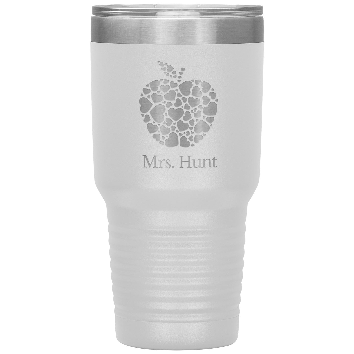 Custom Apple Heart 30oz Travel Tumbler
