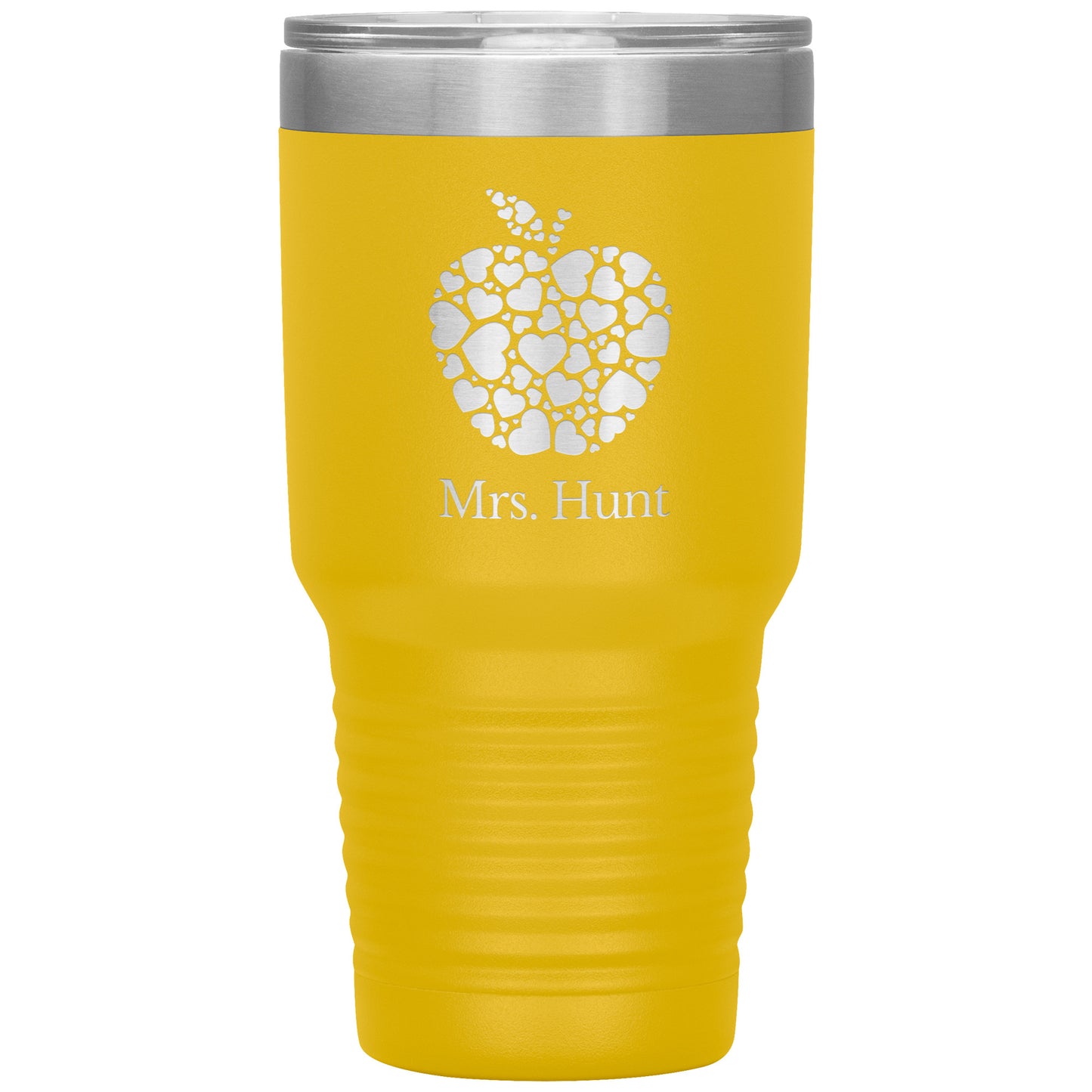 Custom Apple Heart 30oz Travel Tumbler