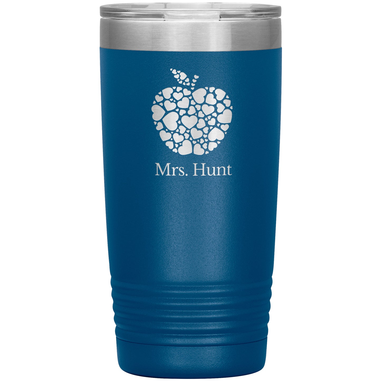Custom Apple Heart Travel Tumbler