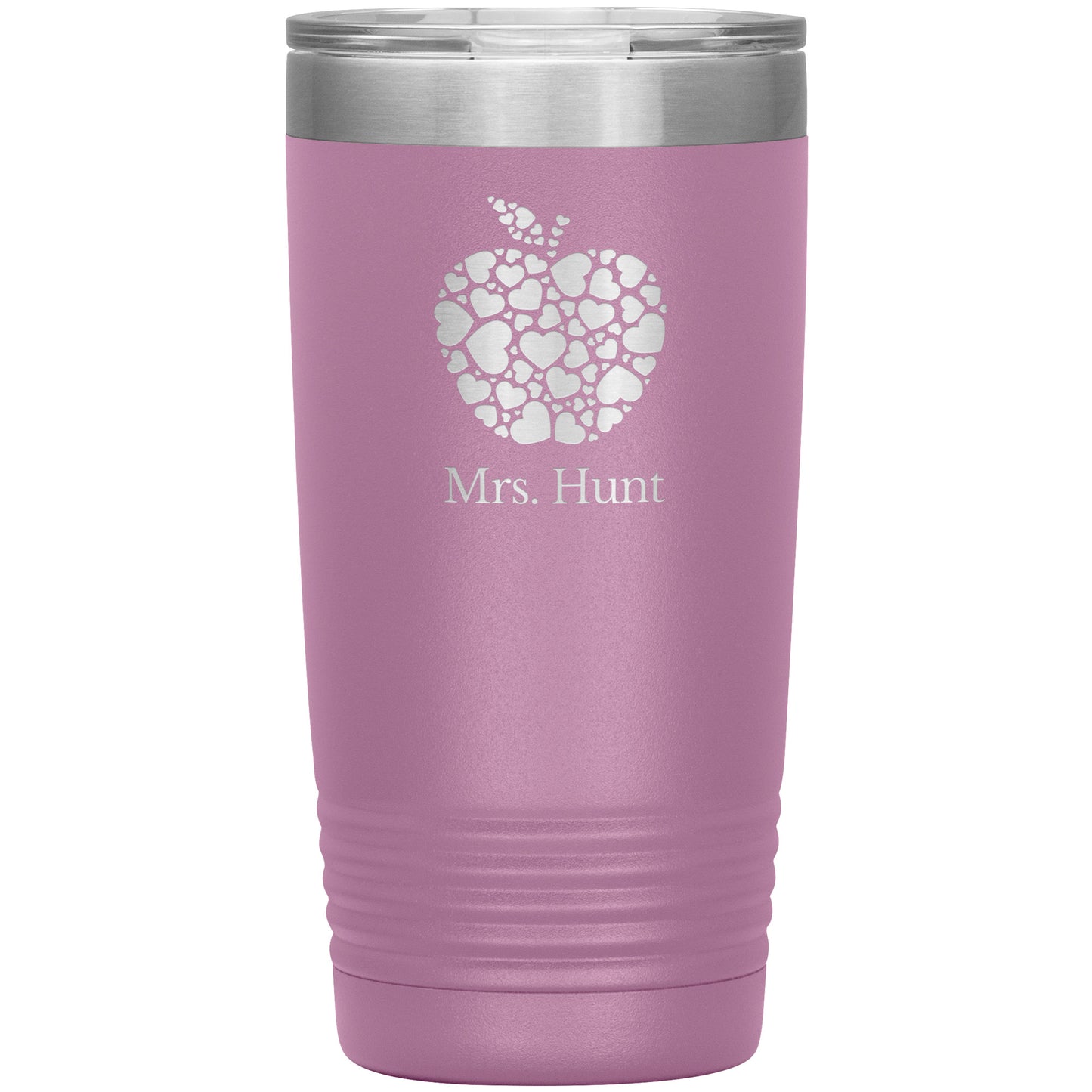 Custom Apple Heart Travel Tumbler
