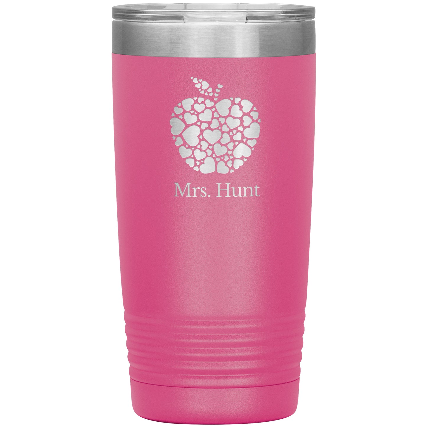 Custom Apple Heart Travel Tumbler