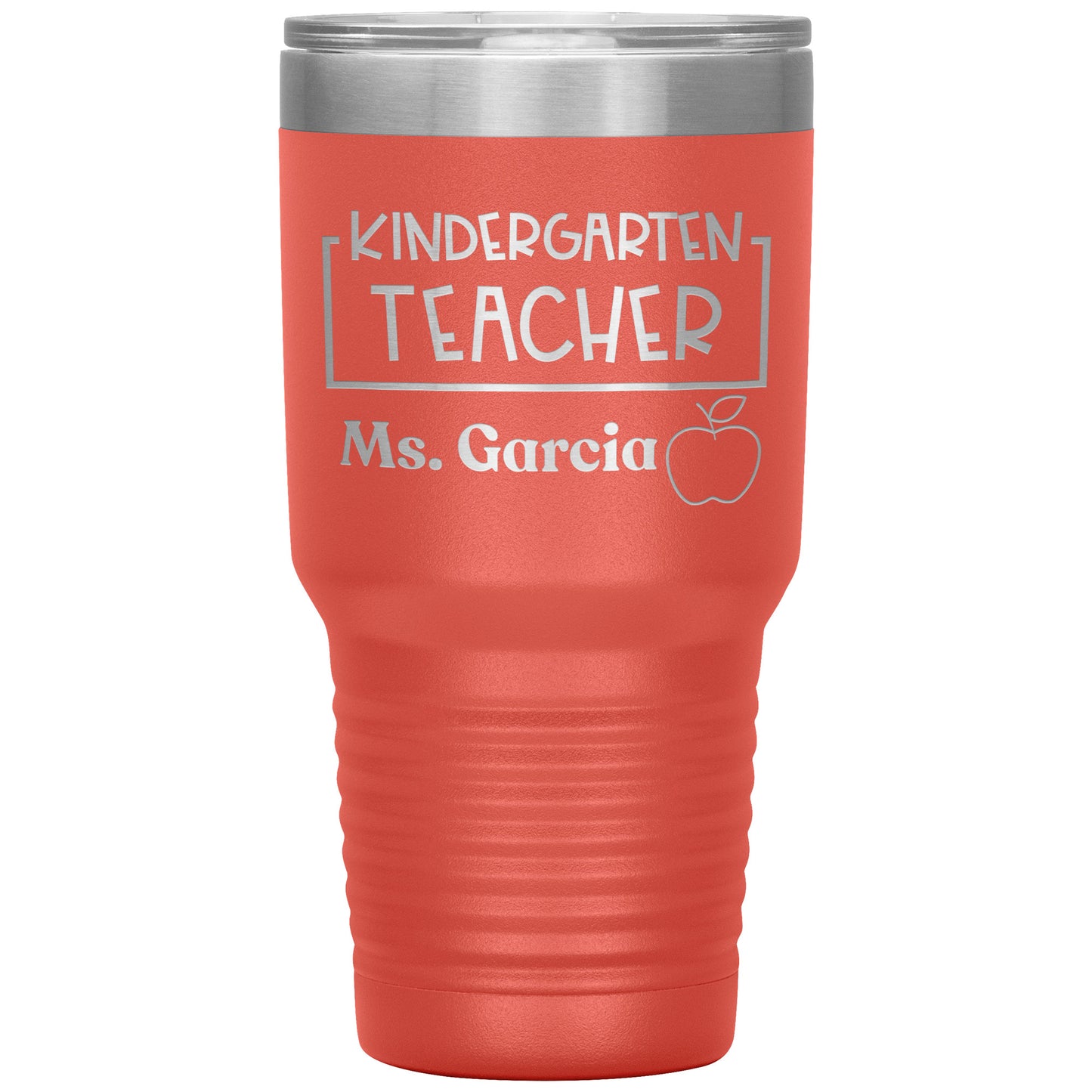Custom Kindergarten Teacher 30oz Travel Tumbler