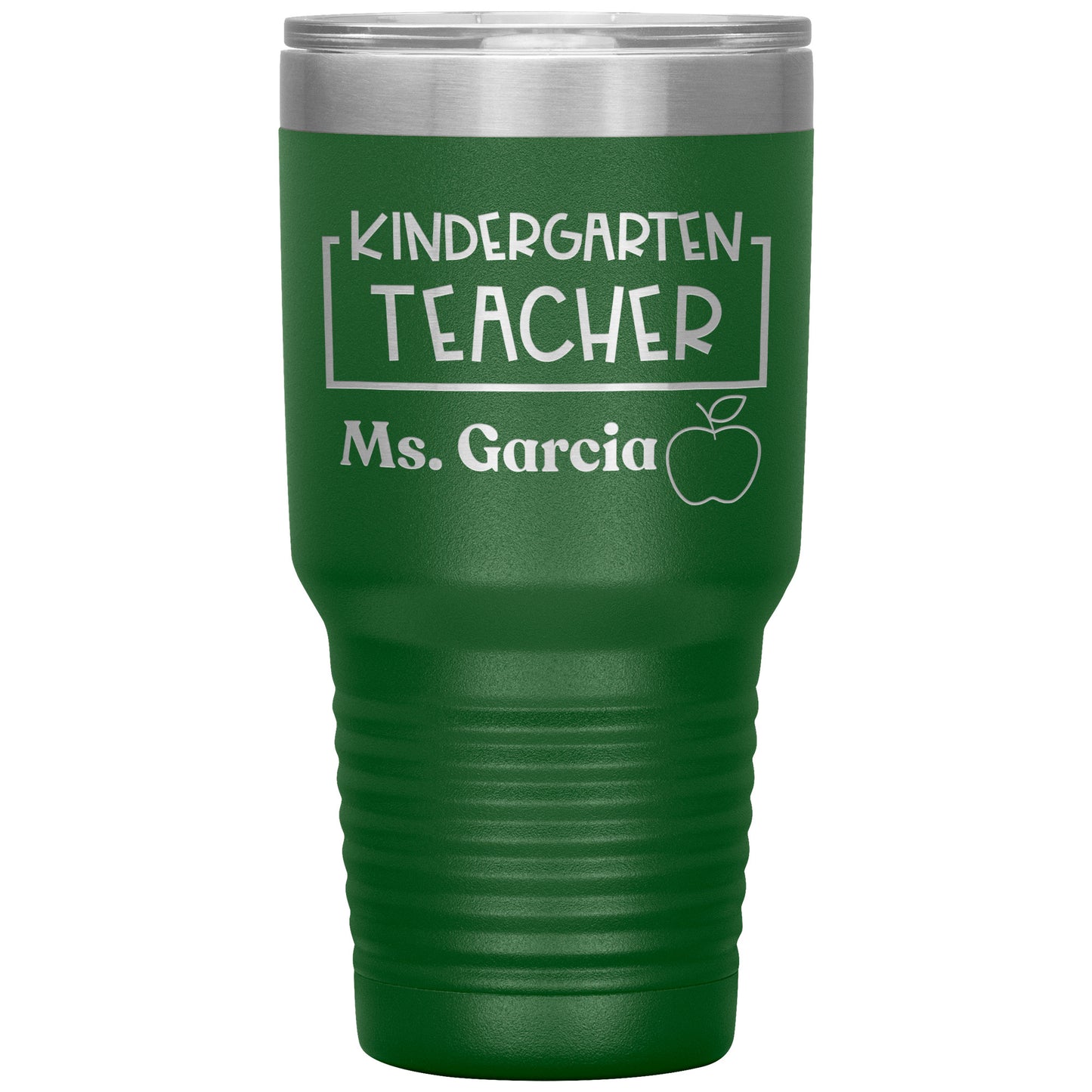 Custom Kindergarten Teacher 30oz Travel Tumbler