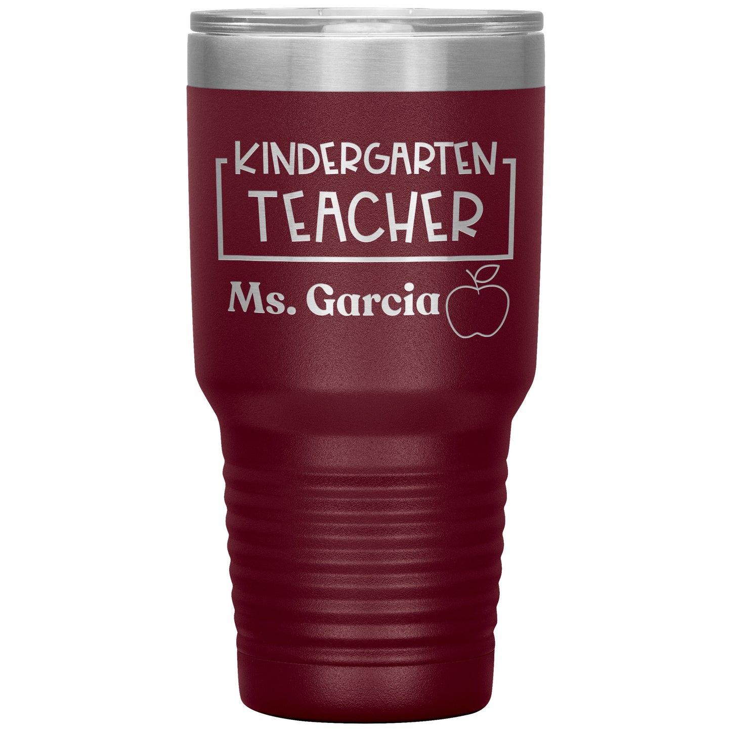 Custom Kindergarten Teacher 30oz Travel Tumbler