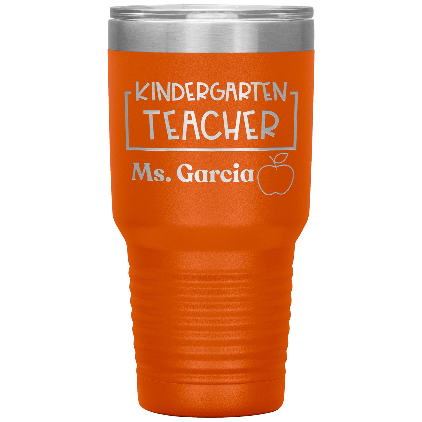 Custom Kindergarten Teacher 30oz Travel Tumbler