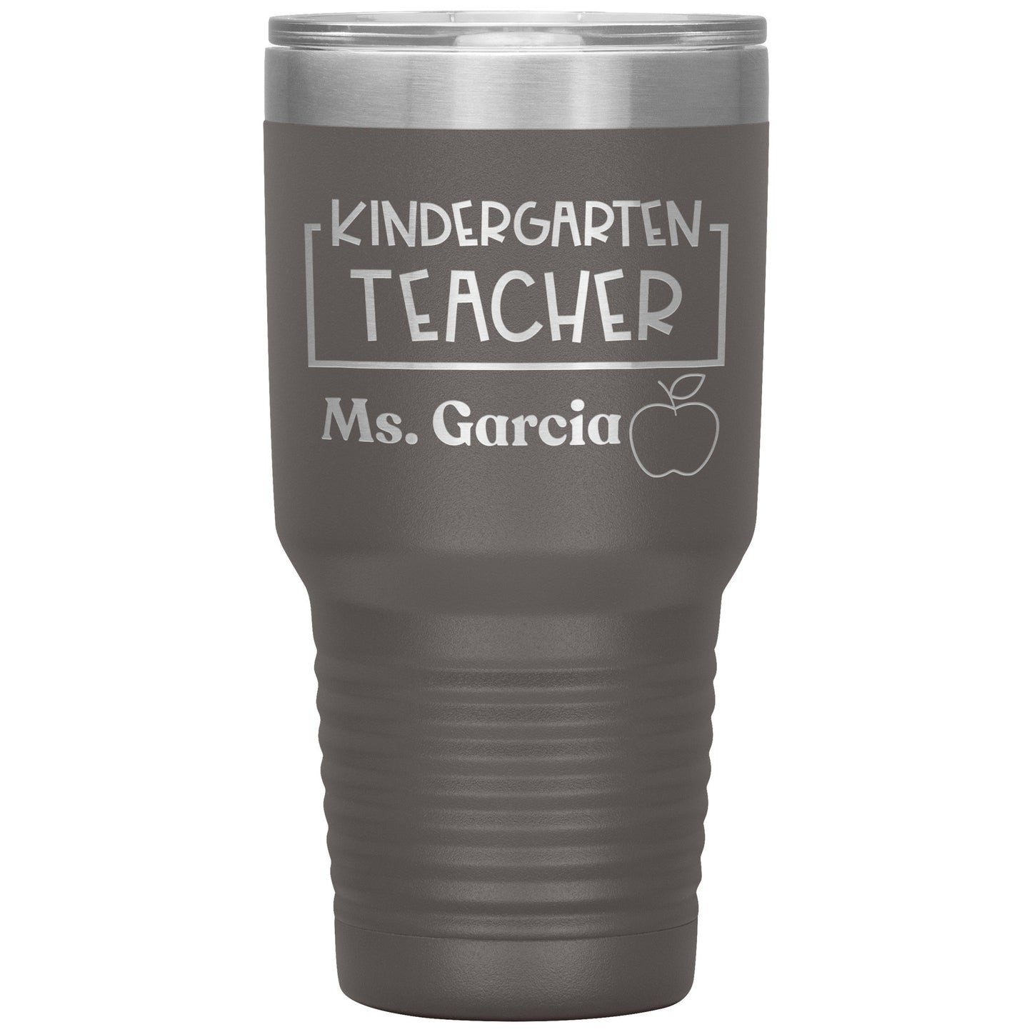 Custom Kindergarten Teacher 30oz Travel Tumbler