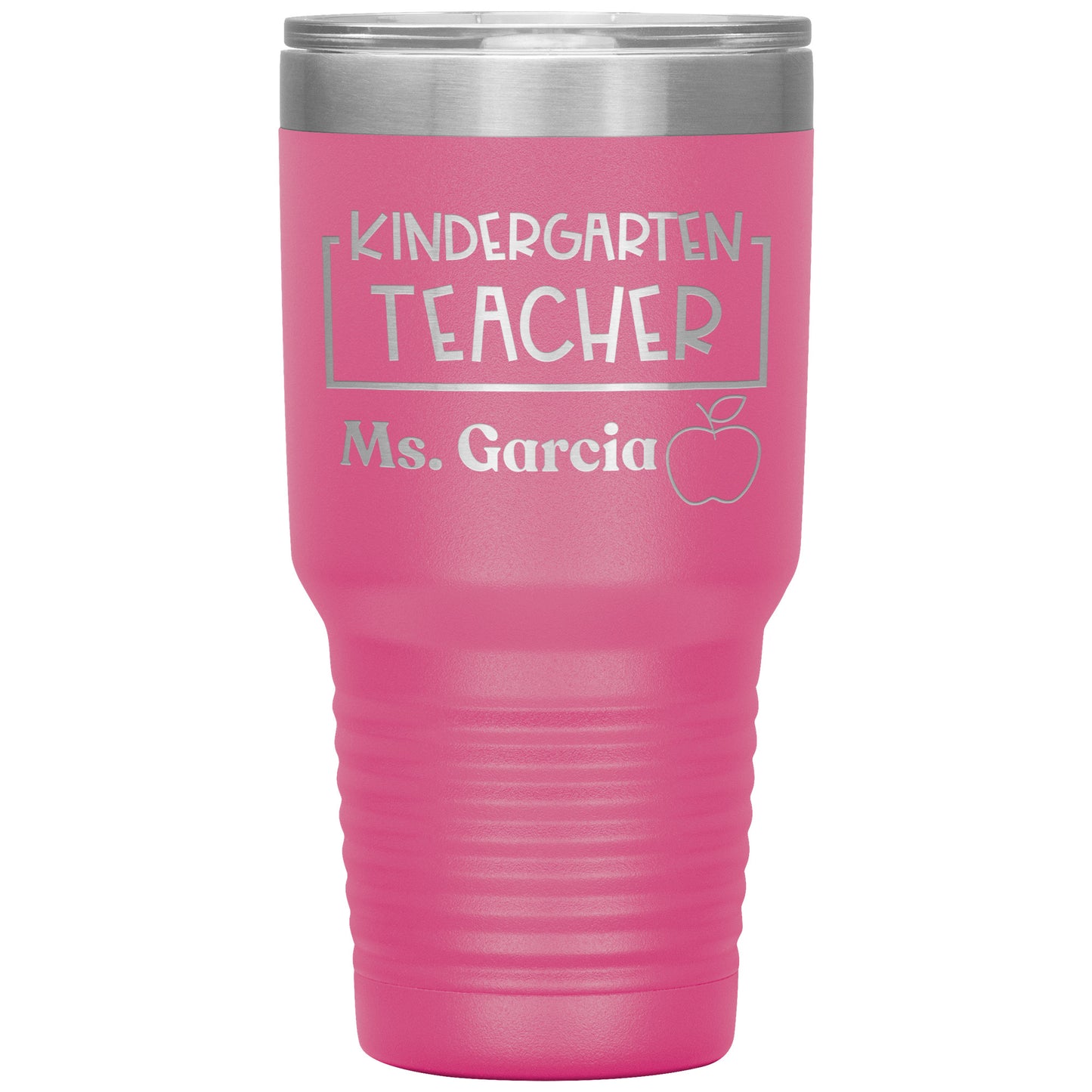 Custom Kindergarten Teacher 30oz Travel Tumbler
