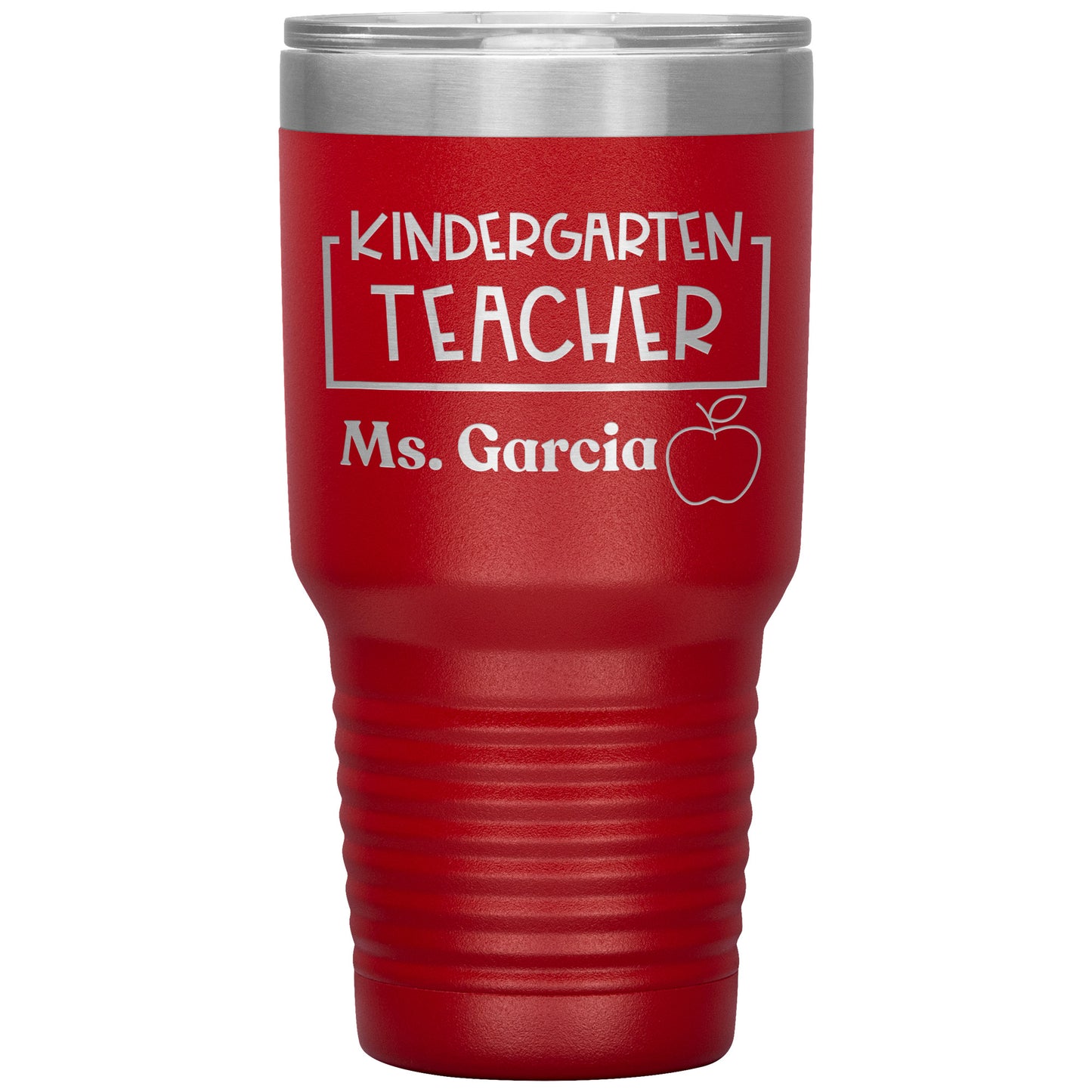 Custom Kindergarten Teacher 30oz Travel Tumbler