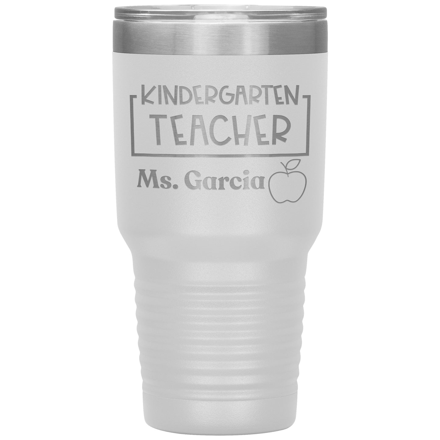 Custom Kindergarten Teacher 30oz Travel Tumbler