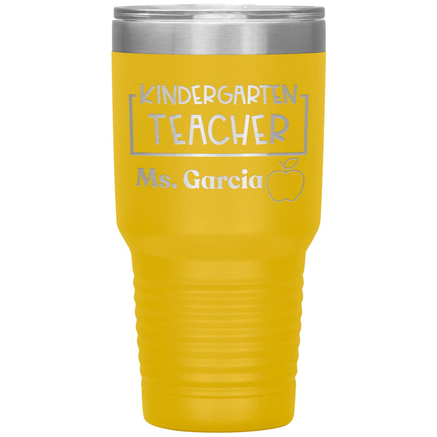 Custom Kindergarten Teacher 30oz Travel Tumbler